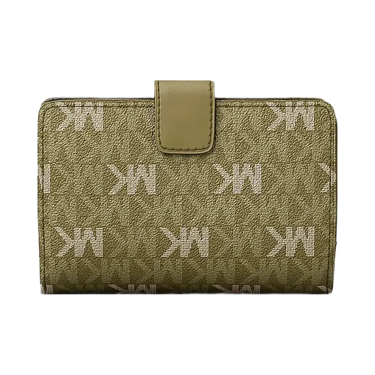 Michael Kors Jet Set Travel Medium Signature Logo Billfold Wallet Oregano