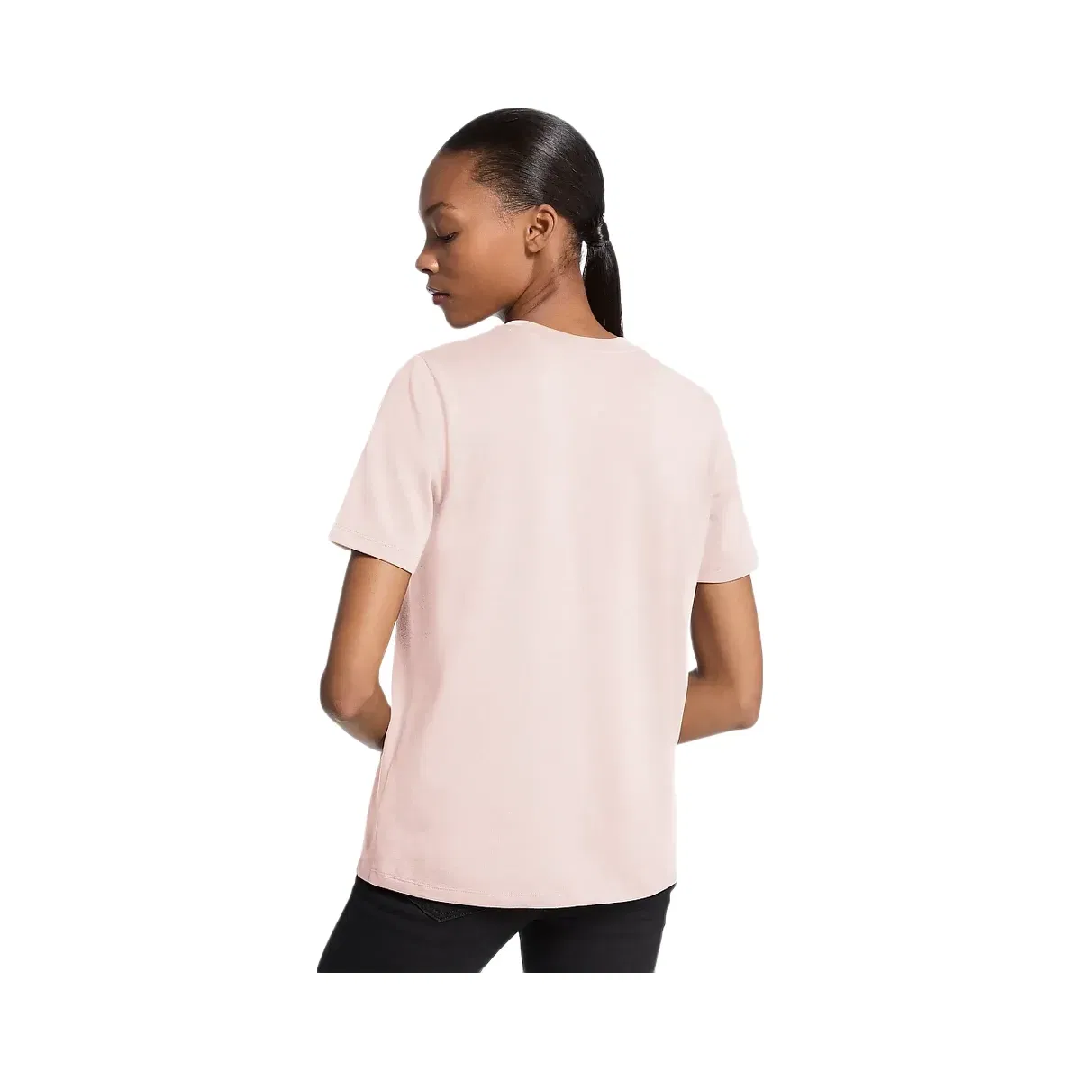 Michael Kors Studded Logo Charm Organic Cotton Jersey T-Shirt Powder Blush