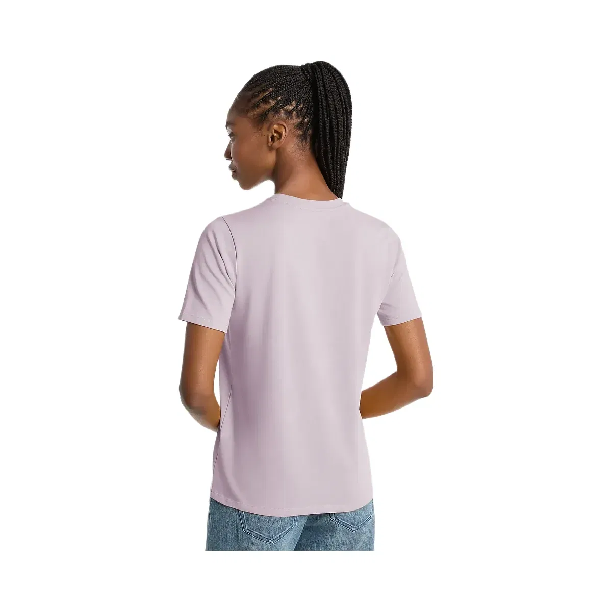 Michael Kors Studded Logo Charm Organic Cotton Jersey T-Shirt Lilac