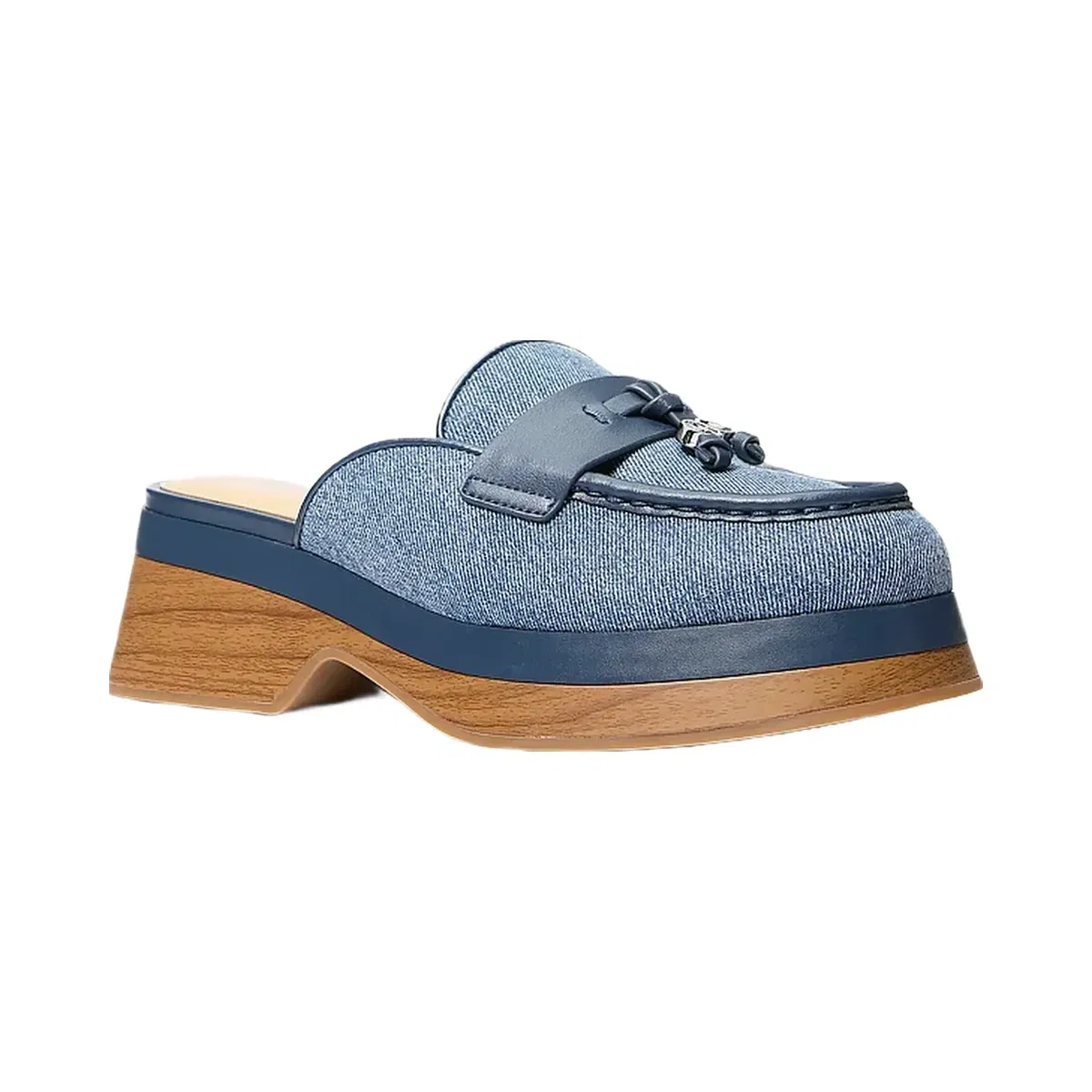 Michael Kors Zoe Denim Mule Dk Vt Bluwsh