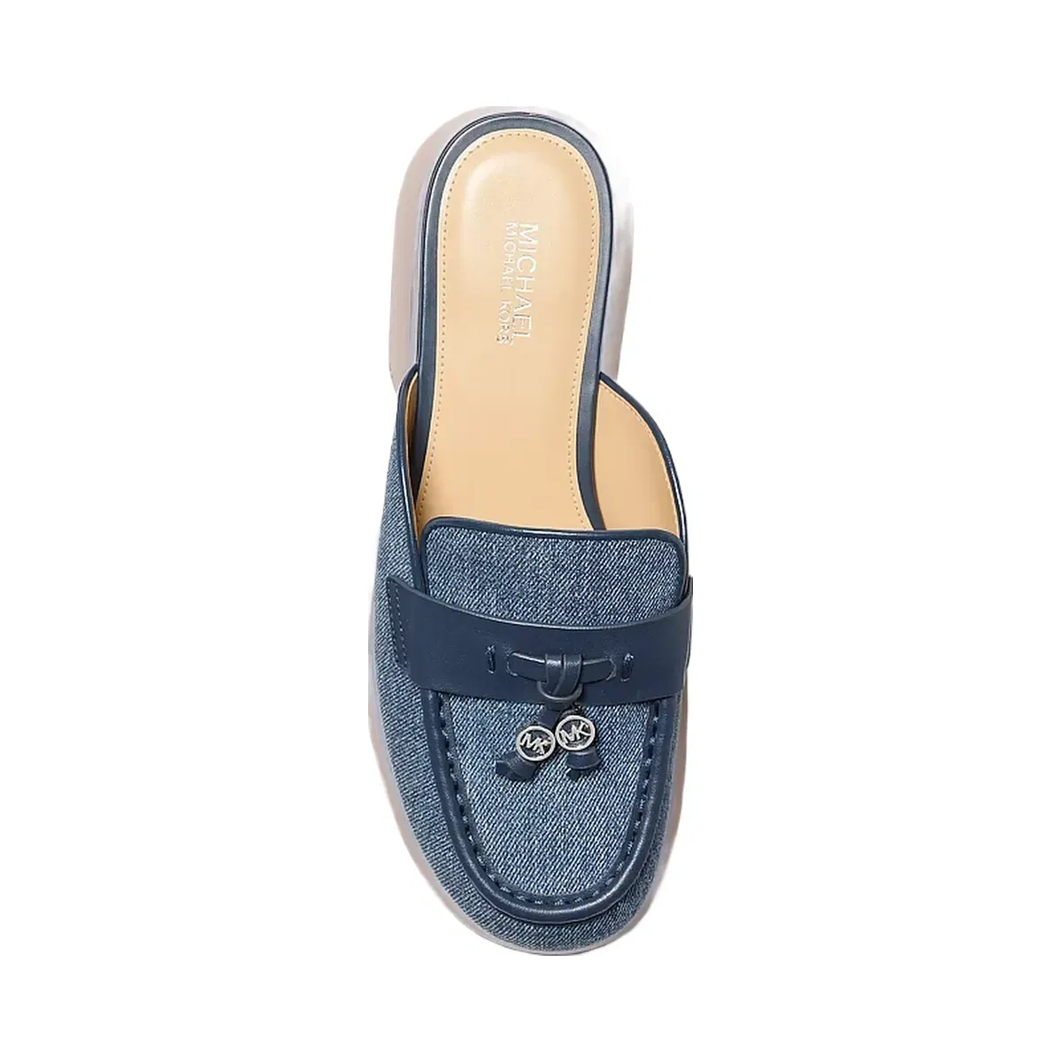 Michael Kors Zoe Denim Mule Dk Vt Bluwsh
