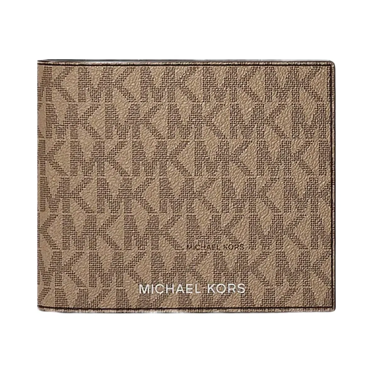 Michael Kors Cooper Logo Billfold Wallet With Passcase Camel