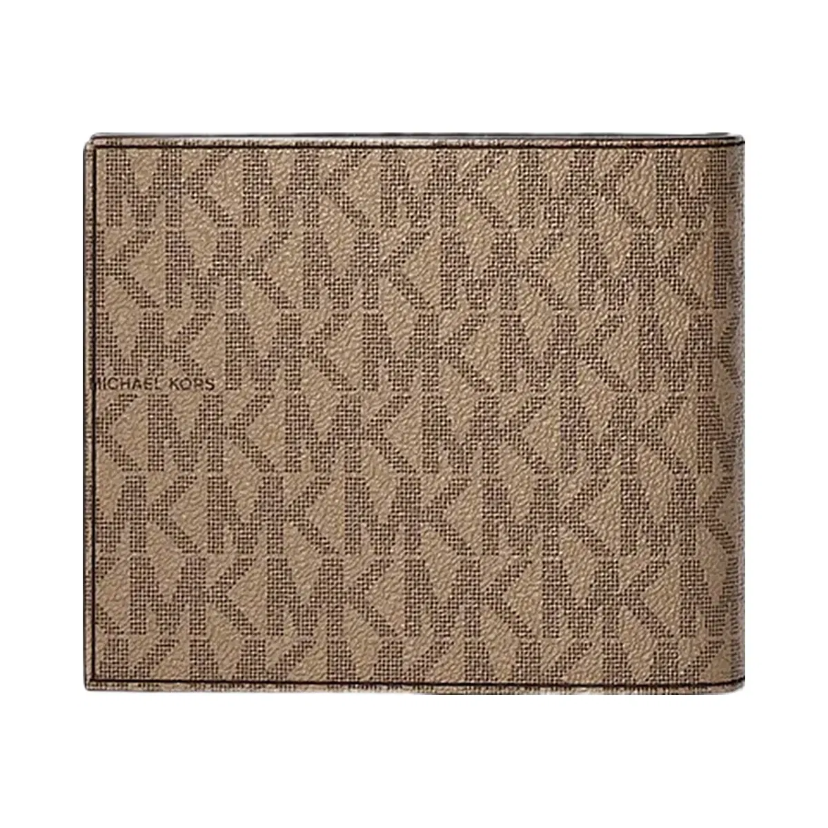 Michael Kors Cooper Logo Billfold Wallet With Passcase Camel