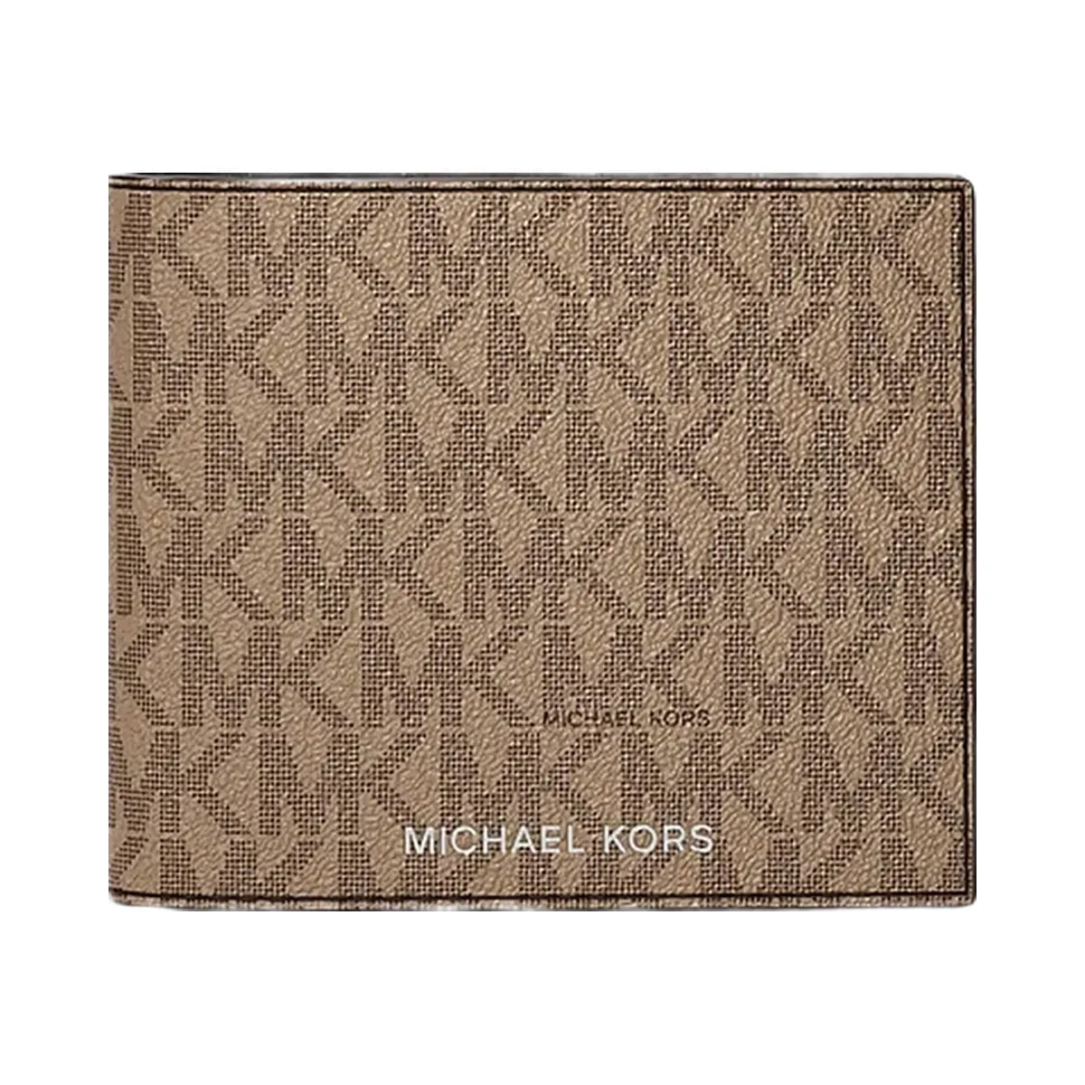 Michael Kors Cooper Logo Billfold Wallet With Passcase Camel