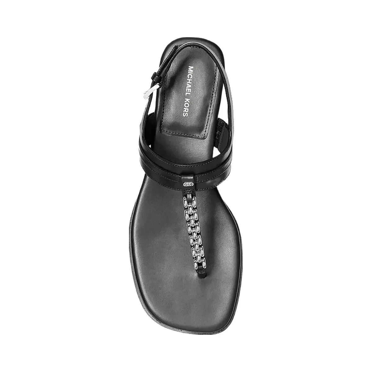 Michael Kors Marcia Embellished Leather Sandal Black