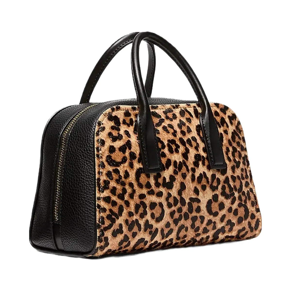 Michael Kors Ashton Small Leopard Print Calf Hair Messenger Bag Camel Mlt