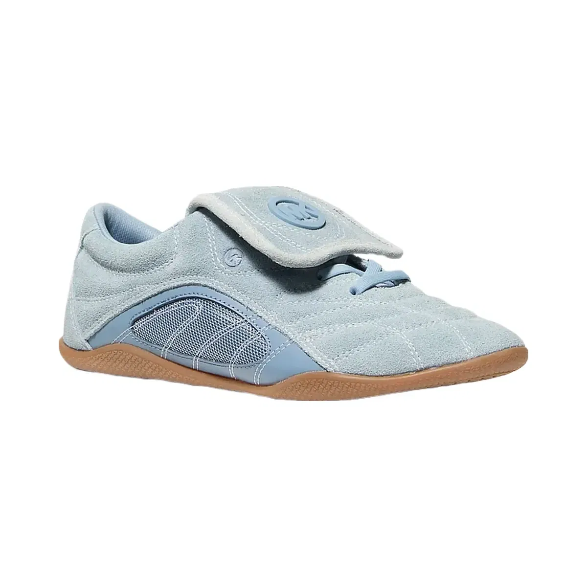 Michael Kors Kyler Suede and Mesh Trainer Chambray
