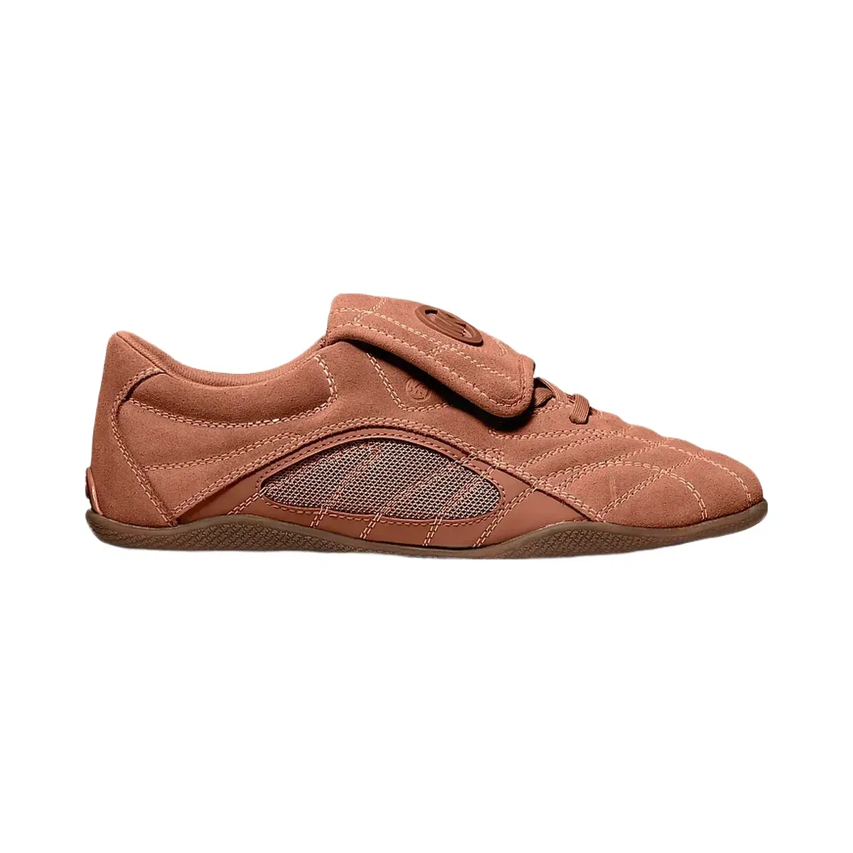 Michael Kors Kyler Suede and Mesh Trainer Luggage
