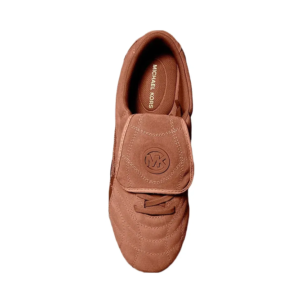 Michael Kors Kyler Suede and Mesh Trainer Luggage