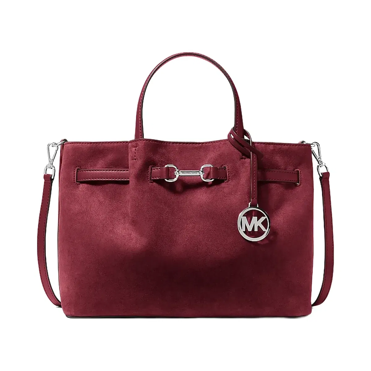 Michael Kors Carson Medium Satchel Maroon