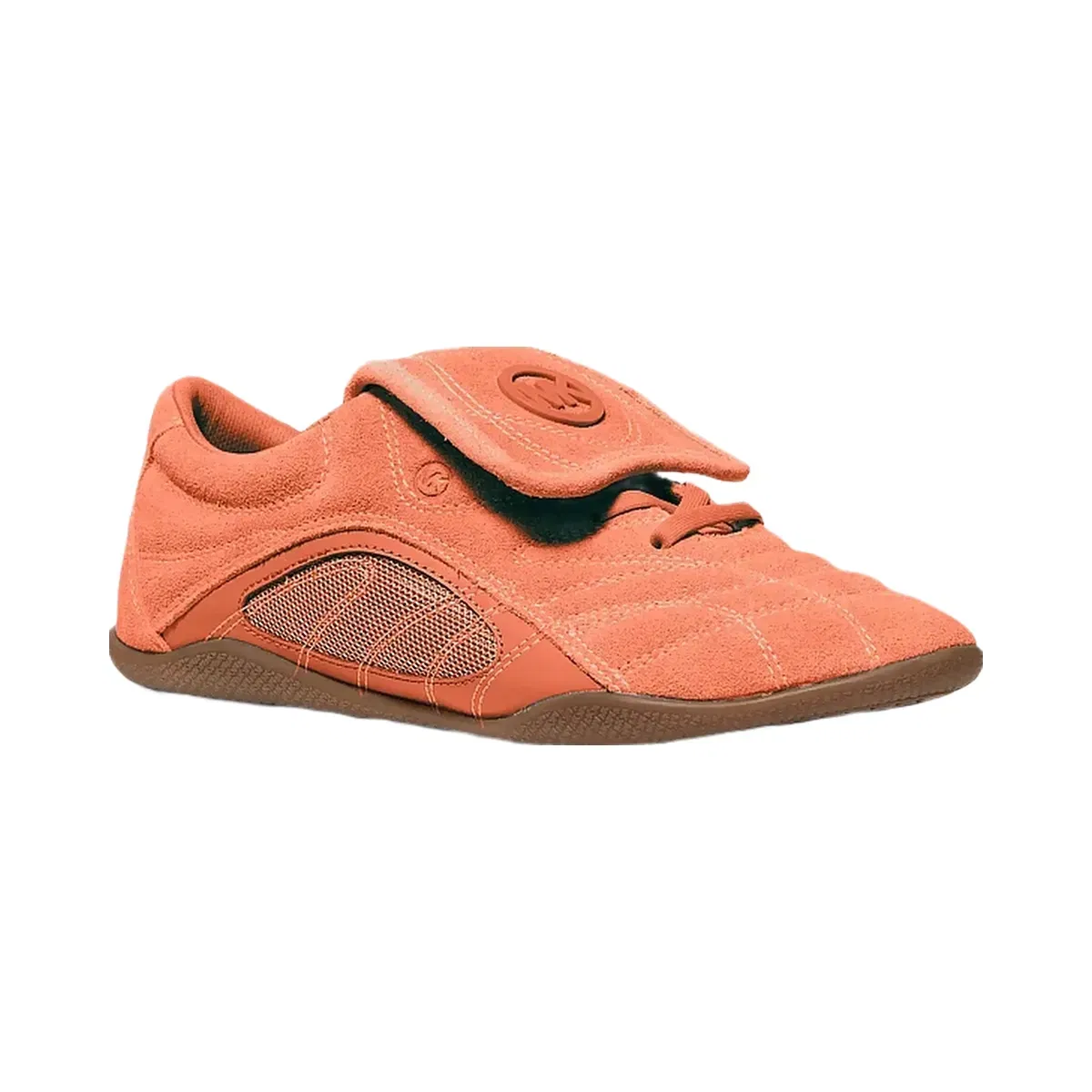Michael Kors Kyler Suede and Mesh Trainer Mimosa