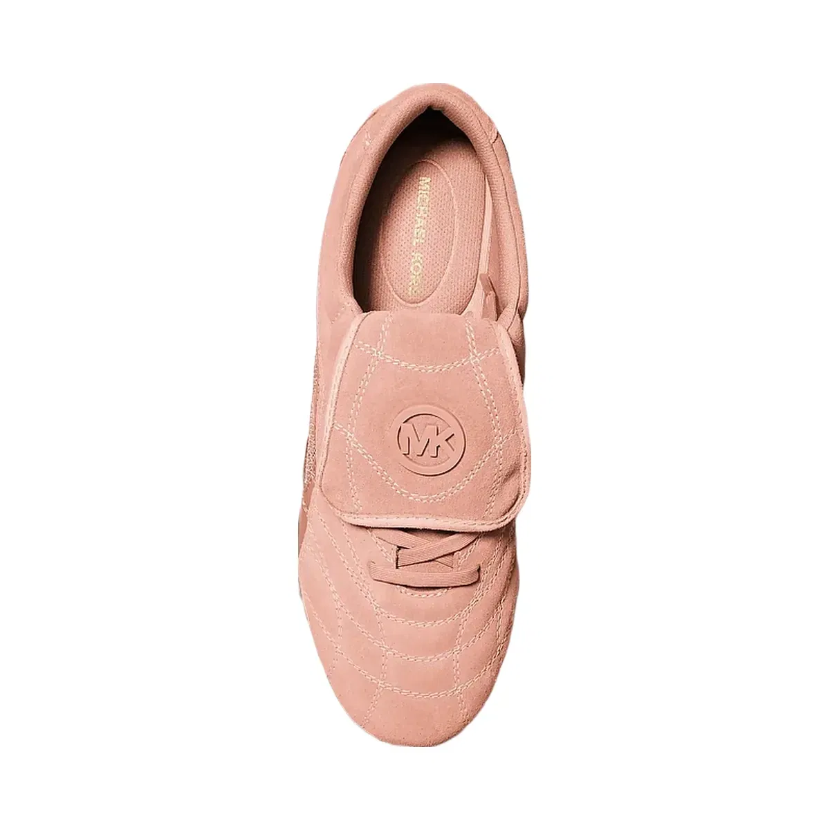 Michael Kors Kyler Suede and Mesh Trainer Soft Pink