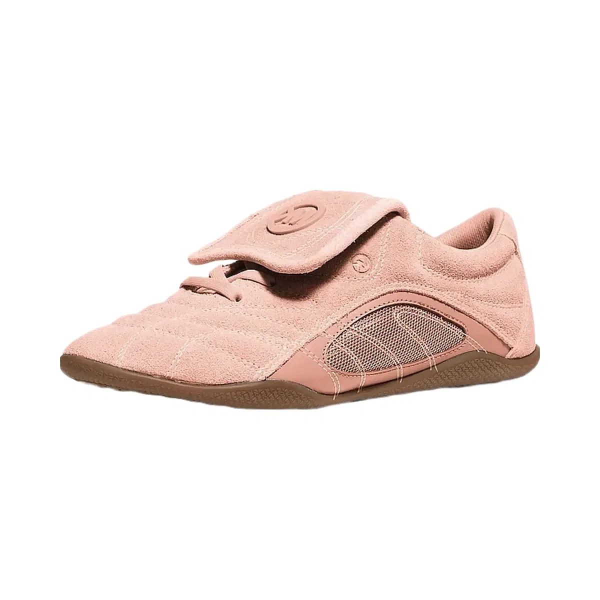 Michael Kors Kyler Suede and Mesh Trainer Soft Pink