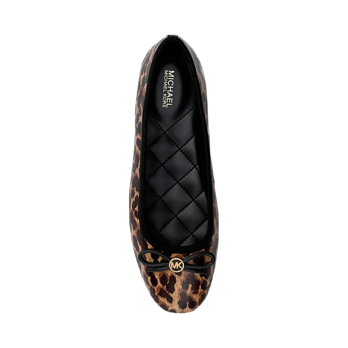 Michael Kors Savannah Leopard Print Ballet Flat Dk Camel Mlt