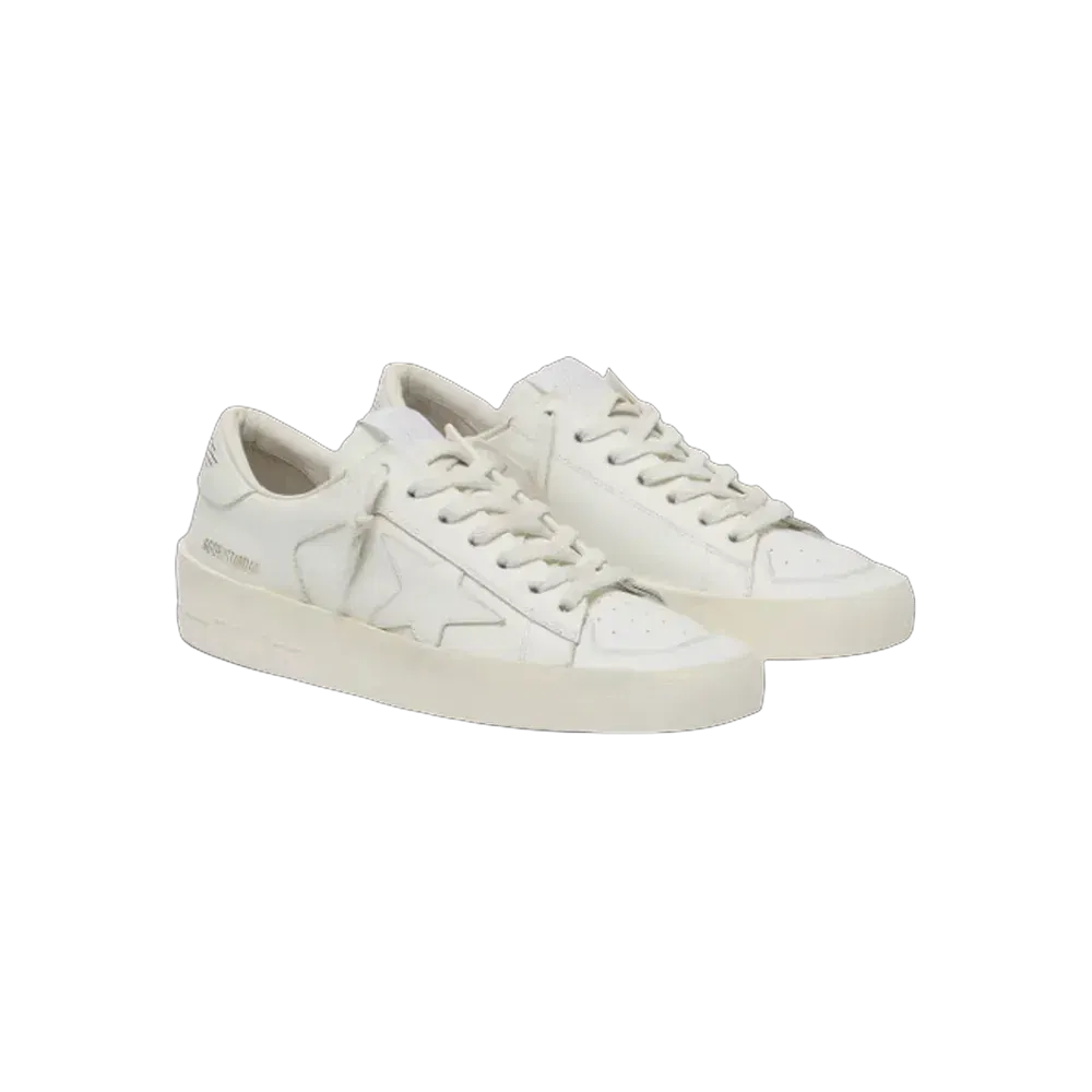 Golden Goose Stardan In Total White Leather
