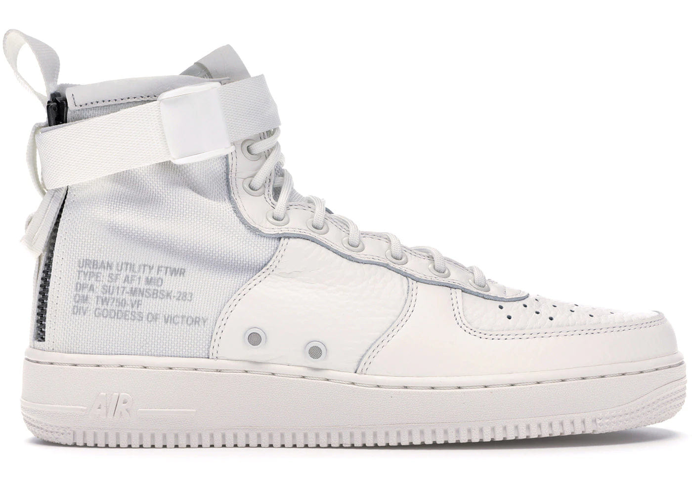 Nike Sf Air Force 1 Mid Triple Ivory