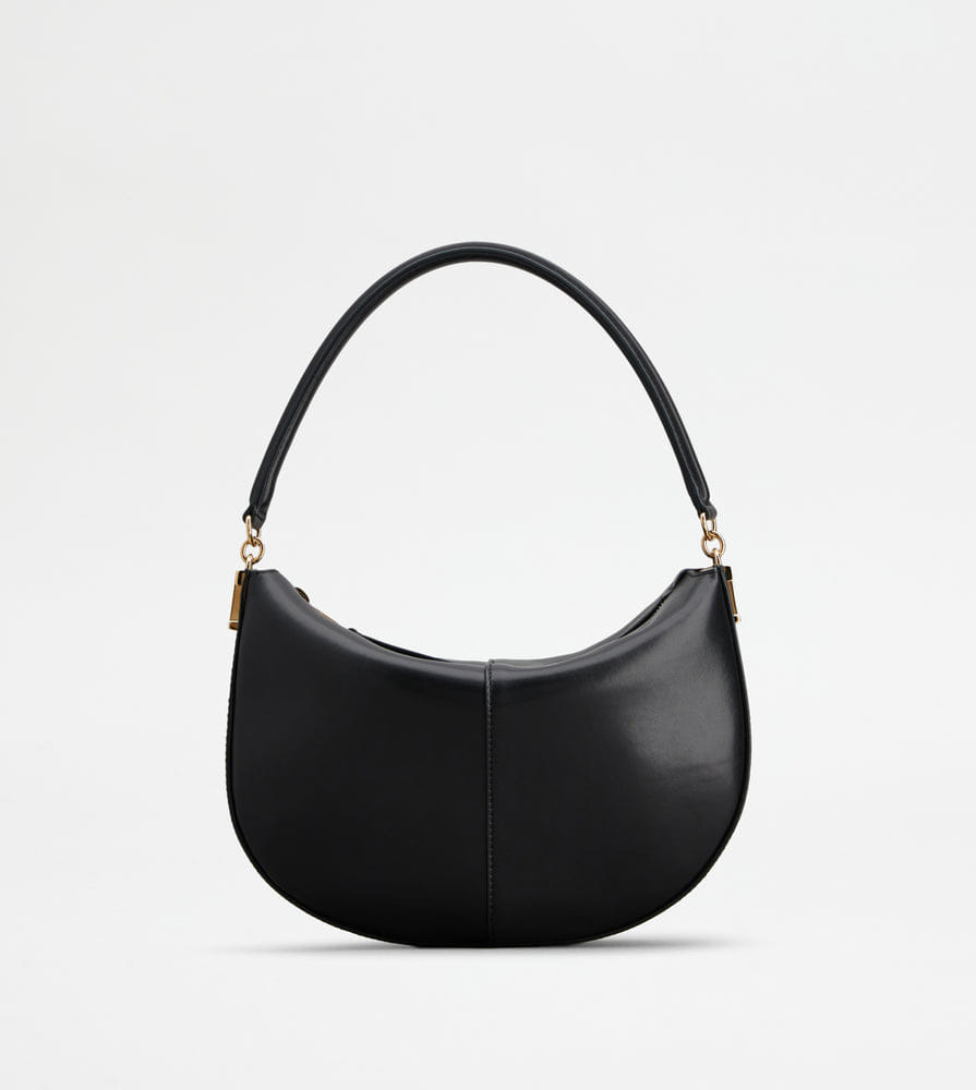 Tods T Case Hobo Bag In Leather Mini Black