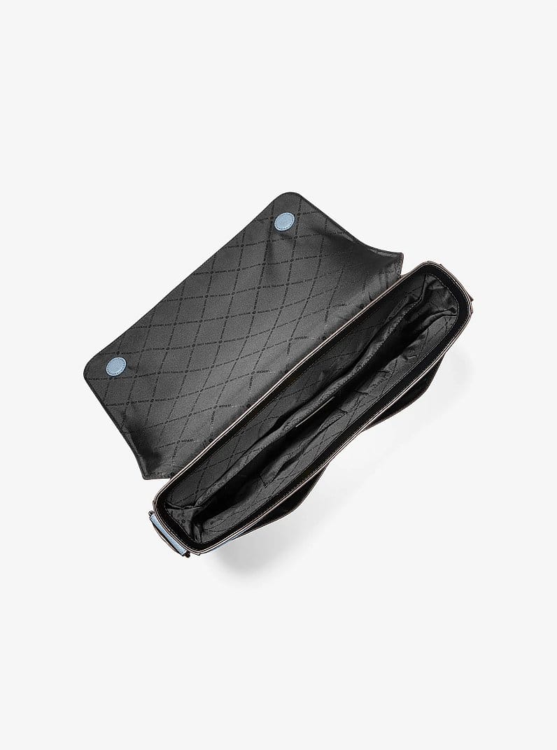 Pacey Embellished Signature Logo Messenger Bag