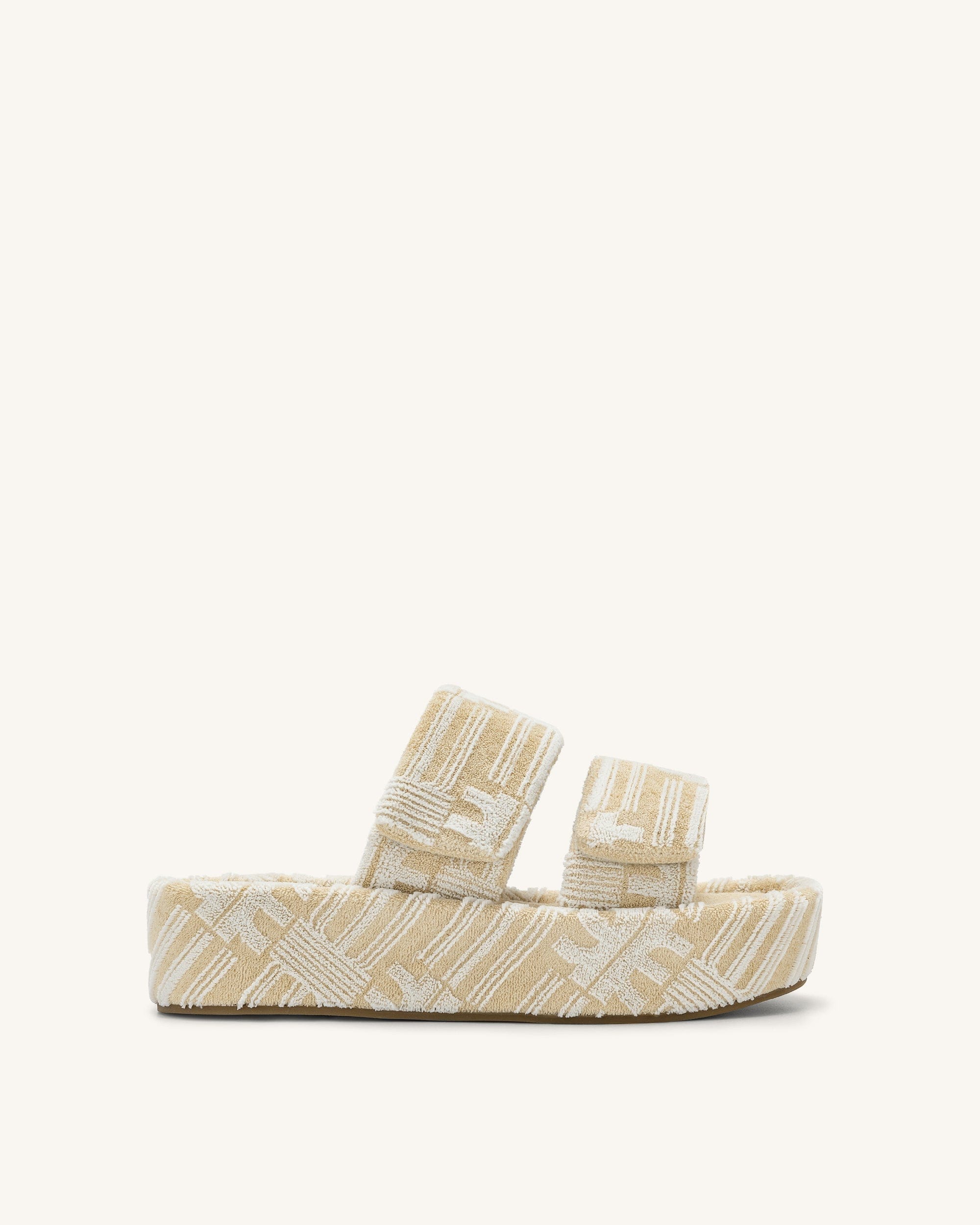Jw Pei Lexi Terry Slide Sandal Oatmilk