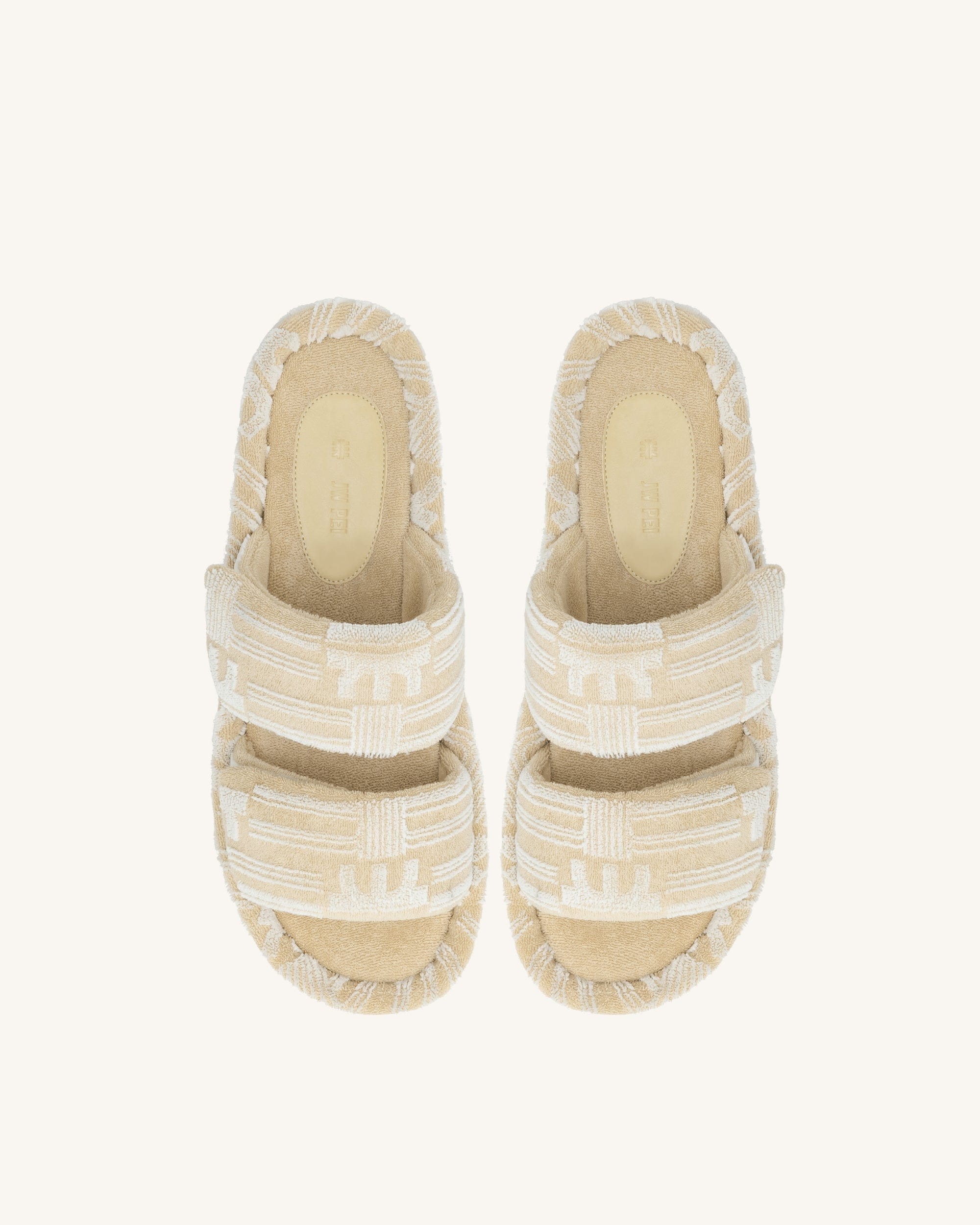 Jw Pei Lexi Terry Slide Sandal Oatmilk