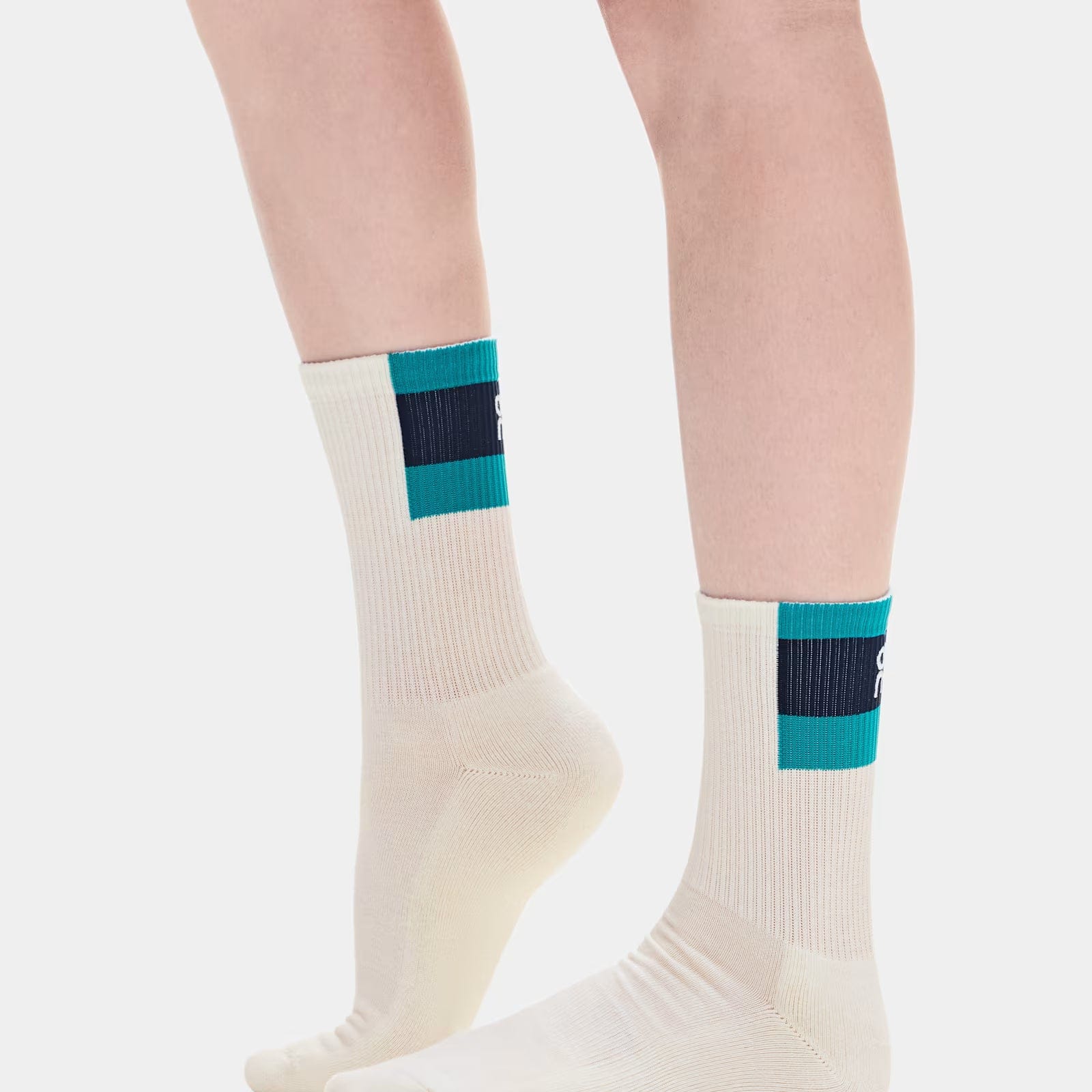 On Courtside Sock High 2P Ivory | Midnight