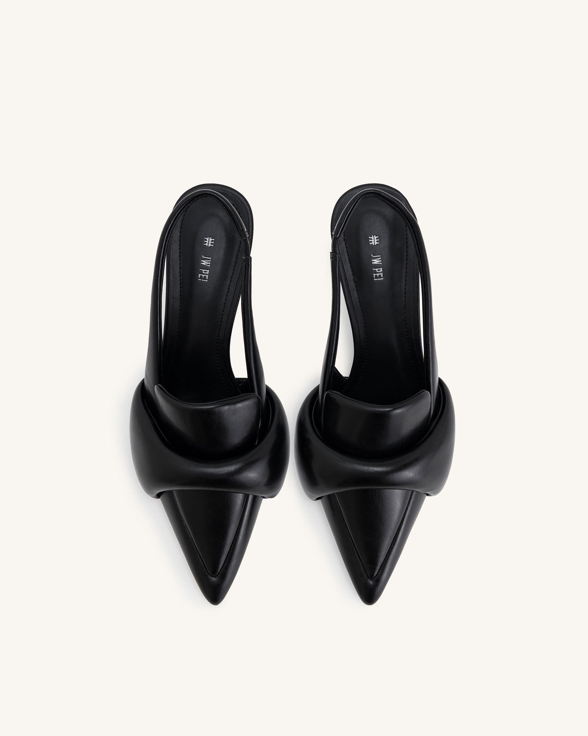 Jw Pei Carla Soft Padded Kitten Heel Pumps Black