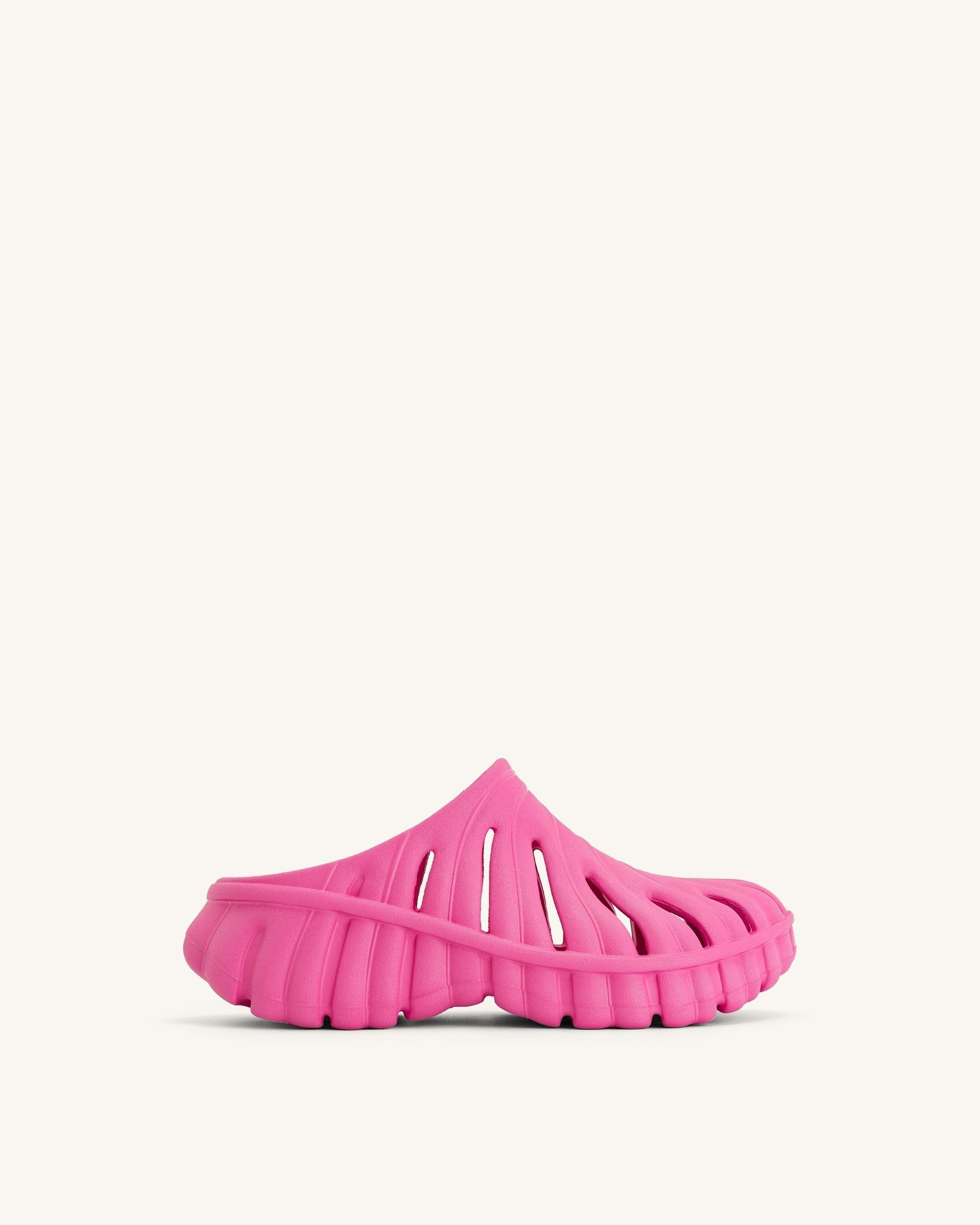 Jw Pei Tara Leaf Platform Clog Bright Pink