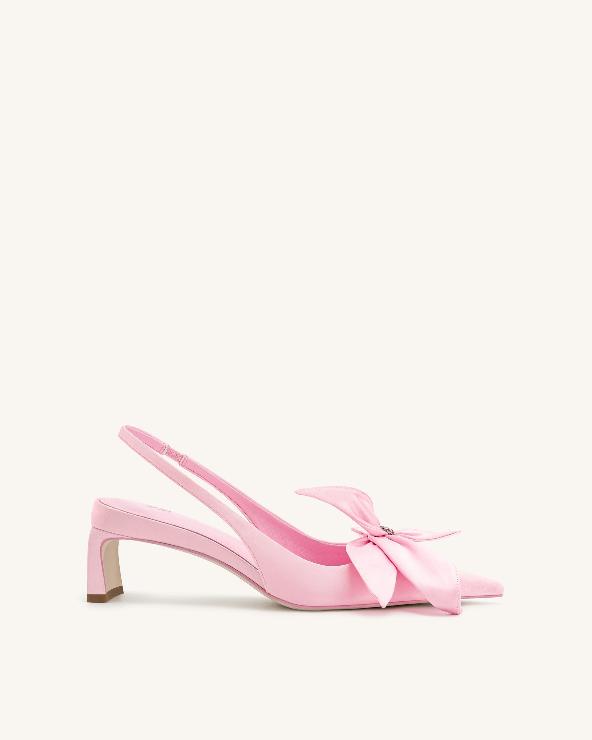 Jw Pei Queena Floral Appliques Slingback Pumps Pink