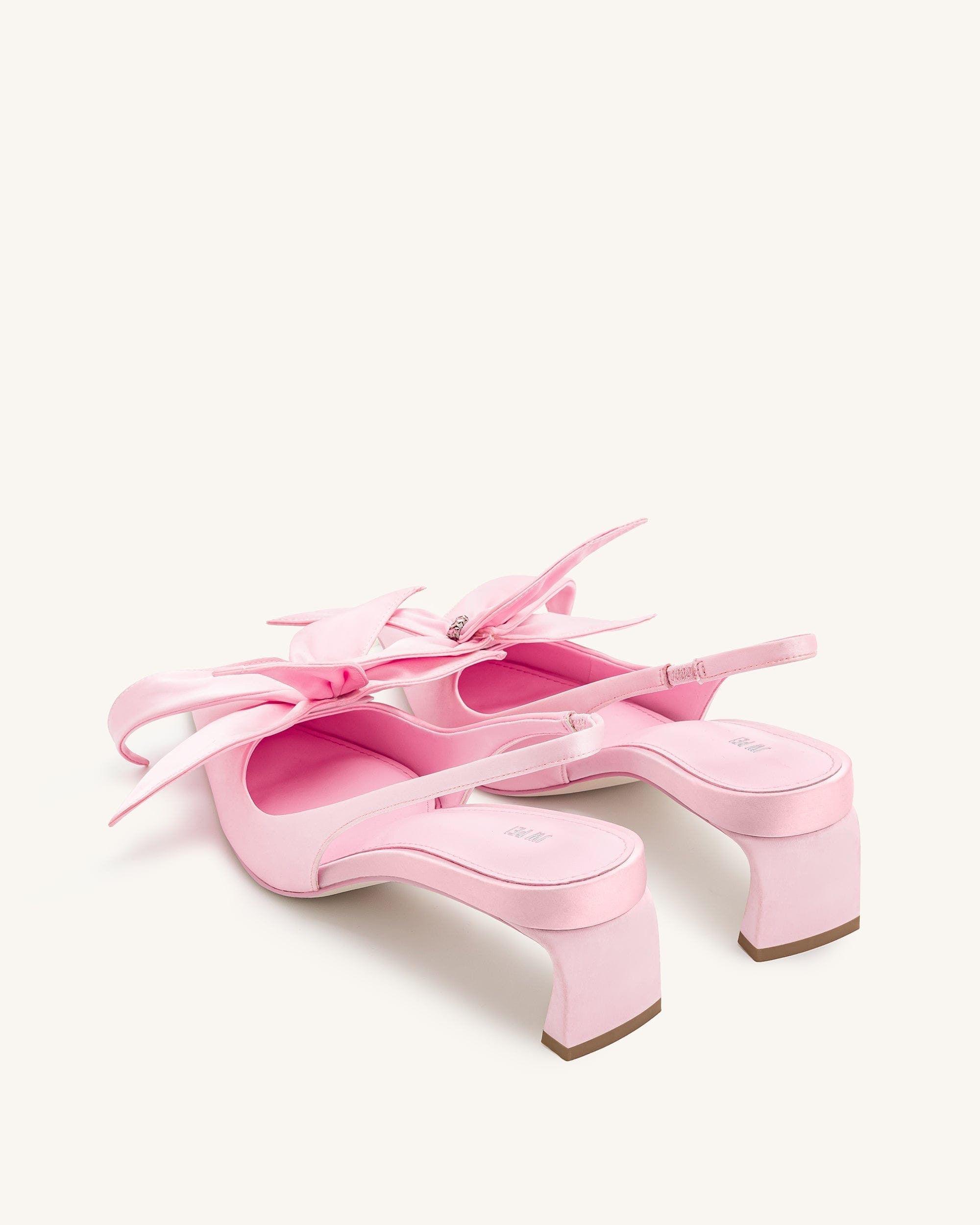 Jw Pei Queena Floral Appliques Slingback Pumps Pink