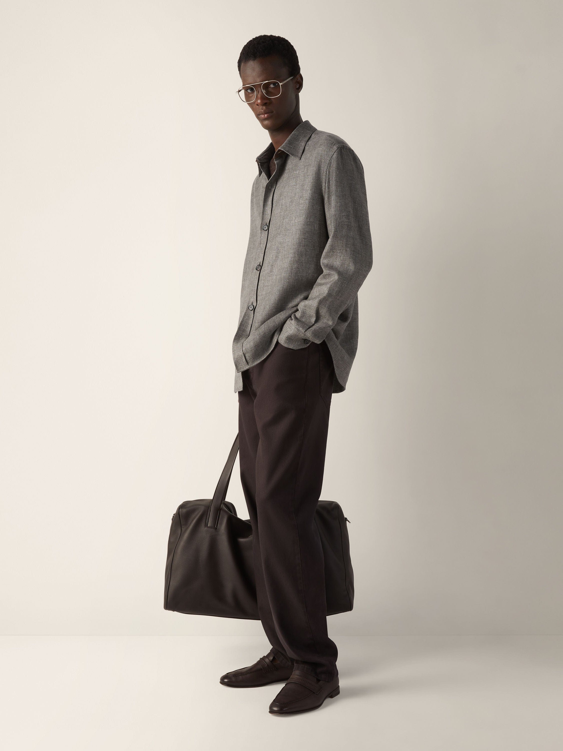 Zegna Cashmere Linen And Silk Overshirt