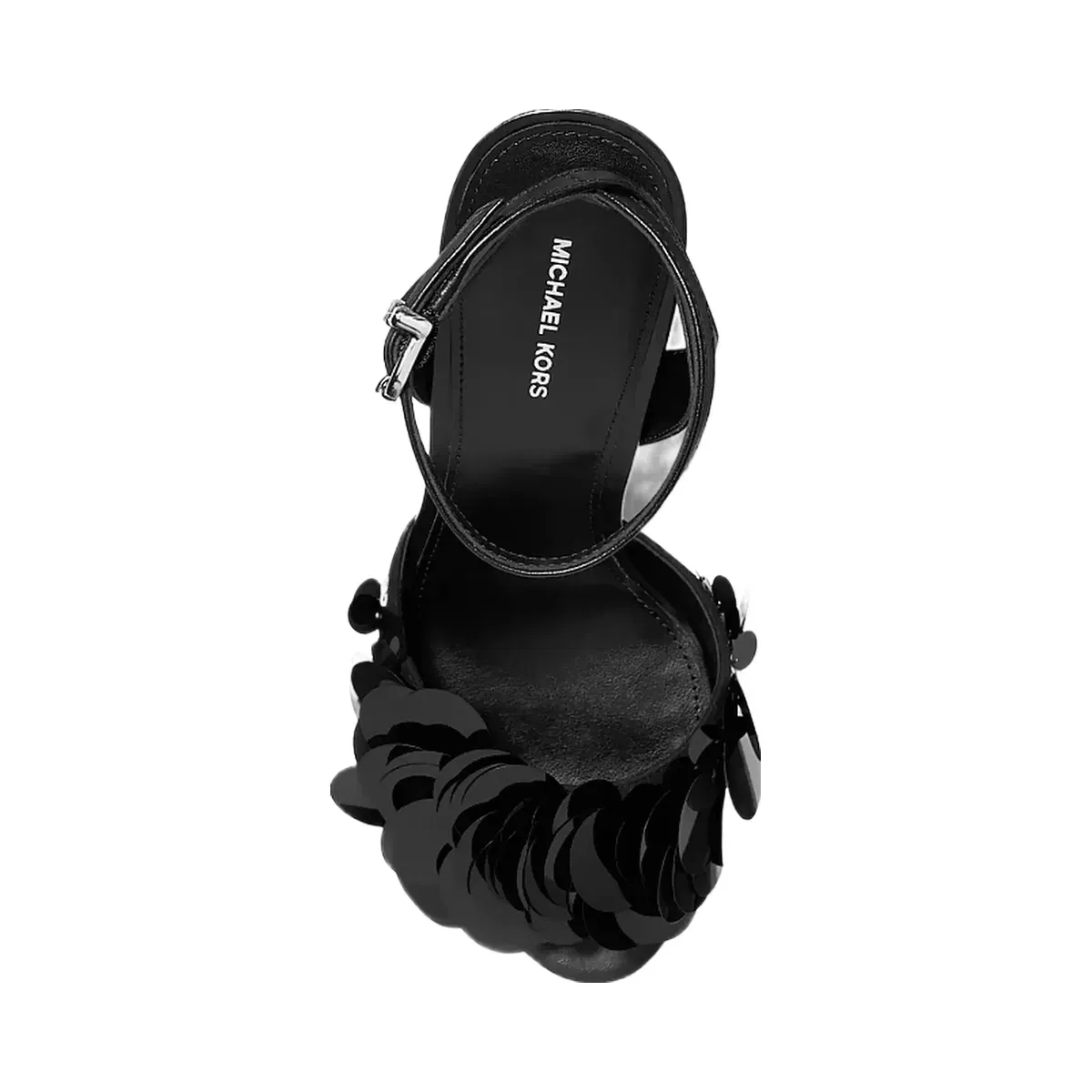 Michael Kors Loretta Sequin Embellished Sandal Black