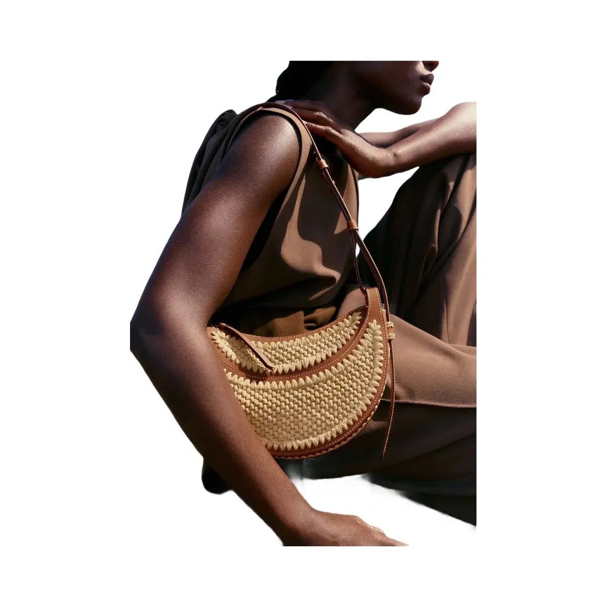 Polène Numéro Dix Raffia Bag