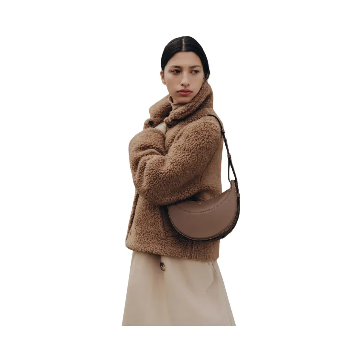 Polène Numéro Dix Smooth Leather Bag Root