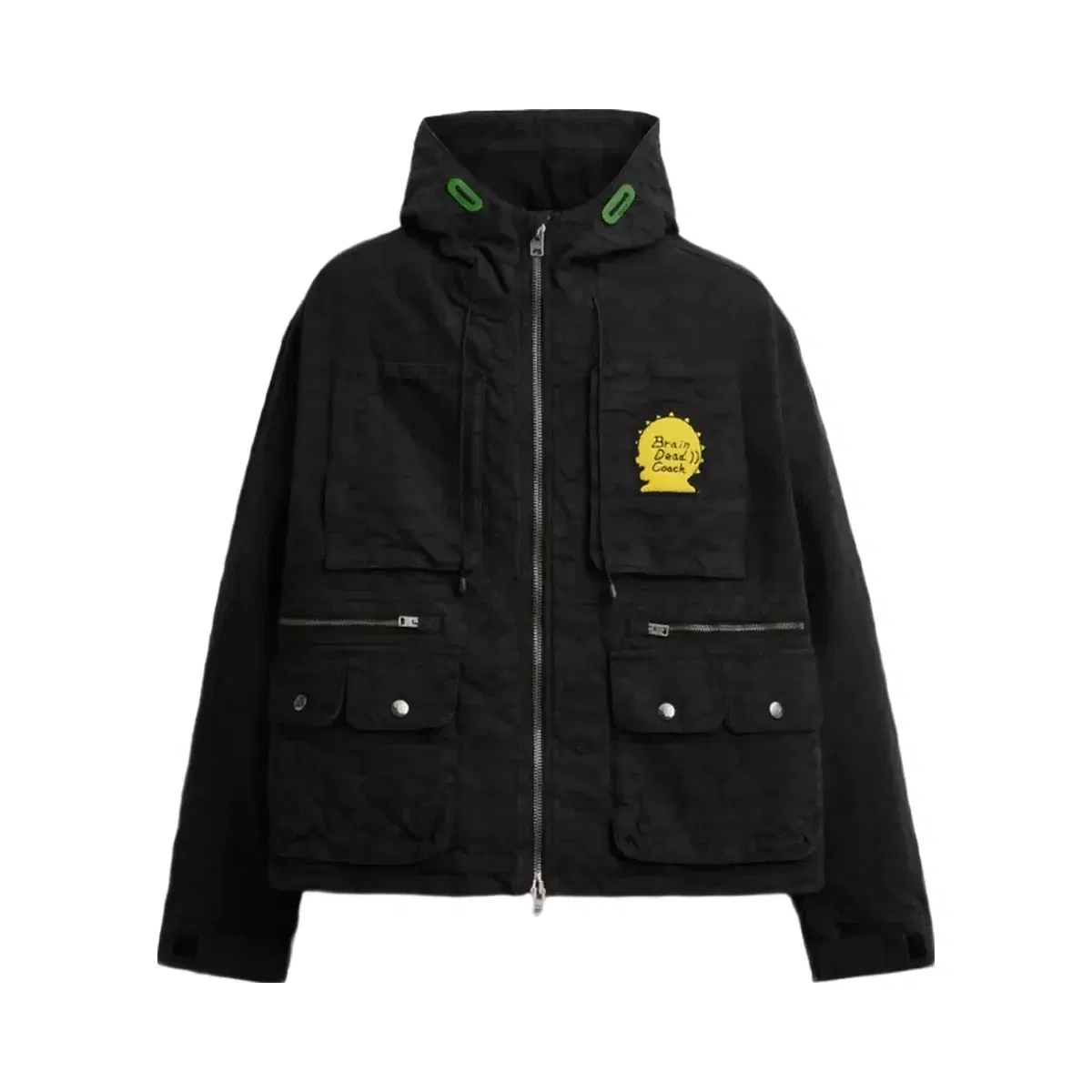 Coach x Brain Dead Chore Jacket With Hood in Black Signature