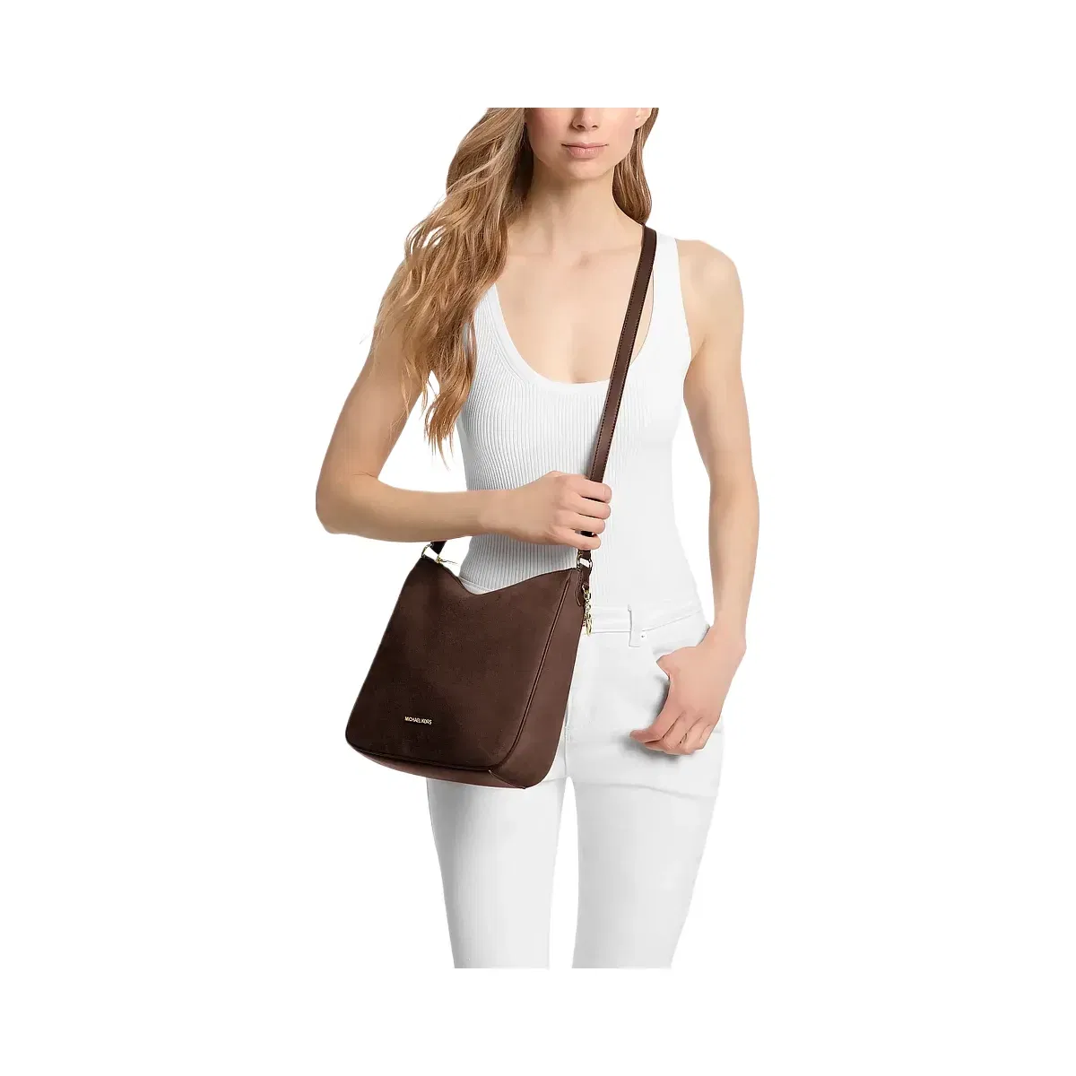 Michael Kors Nayla Medium Messenger Bag Nutmeg