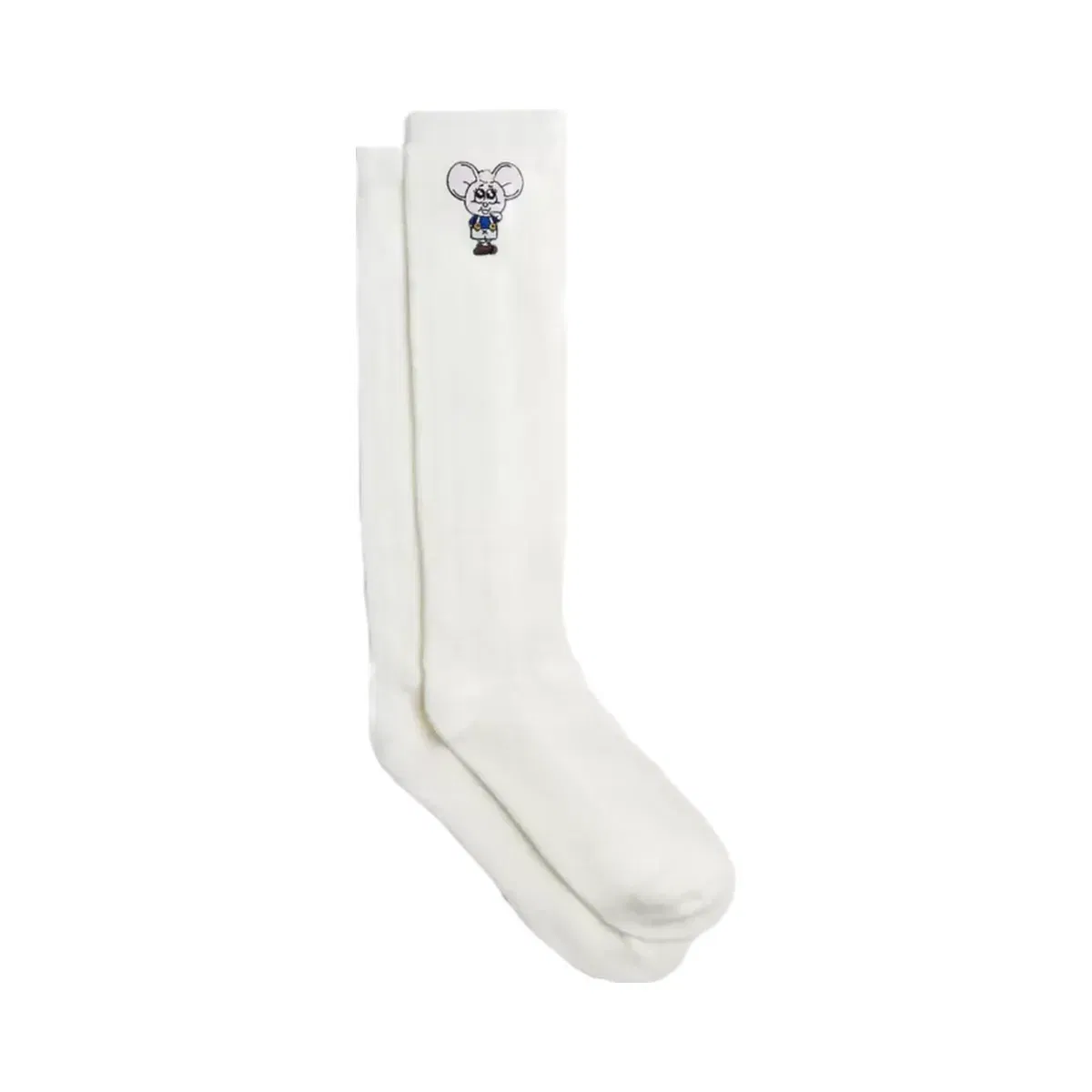 Coach x Brain Dead Kachi Mouse Patch Lace Socks in Ivory