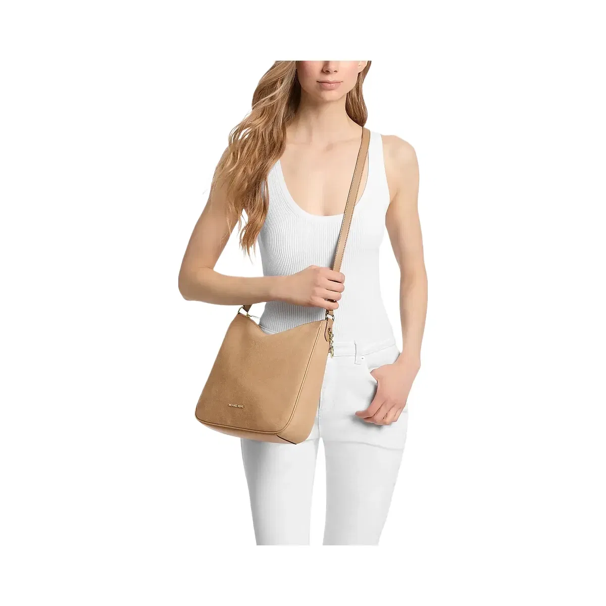 Michael Kors Nayla Medium Messenger Bag Camel