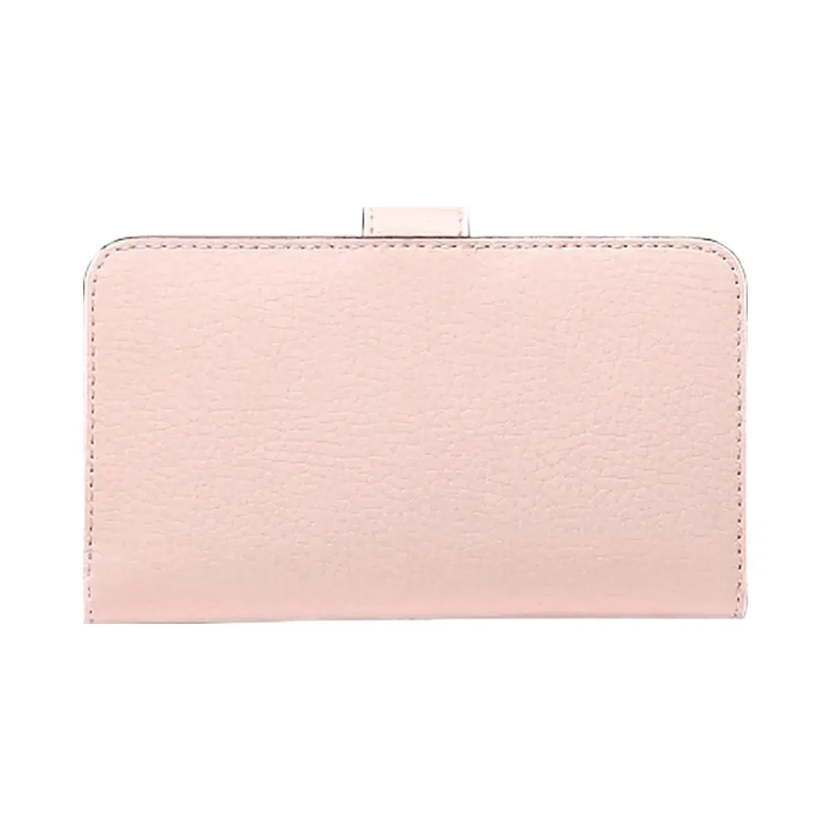 Michael Kors Jet Set Travel Medium Pebbled Leather Billfold Wallet Powder Blush