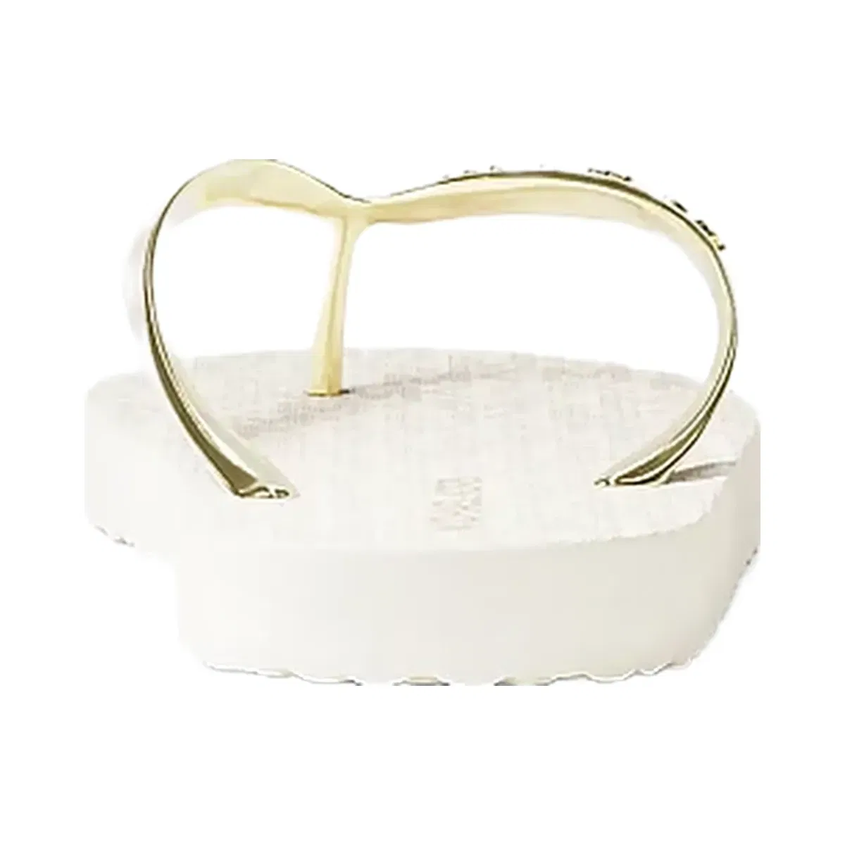 Michael Kors Signature Logo Flip Flops Vanilla