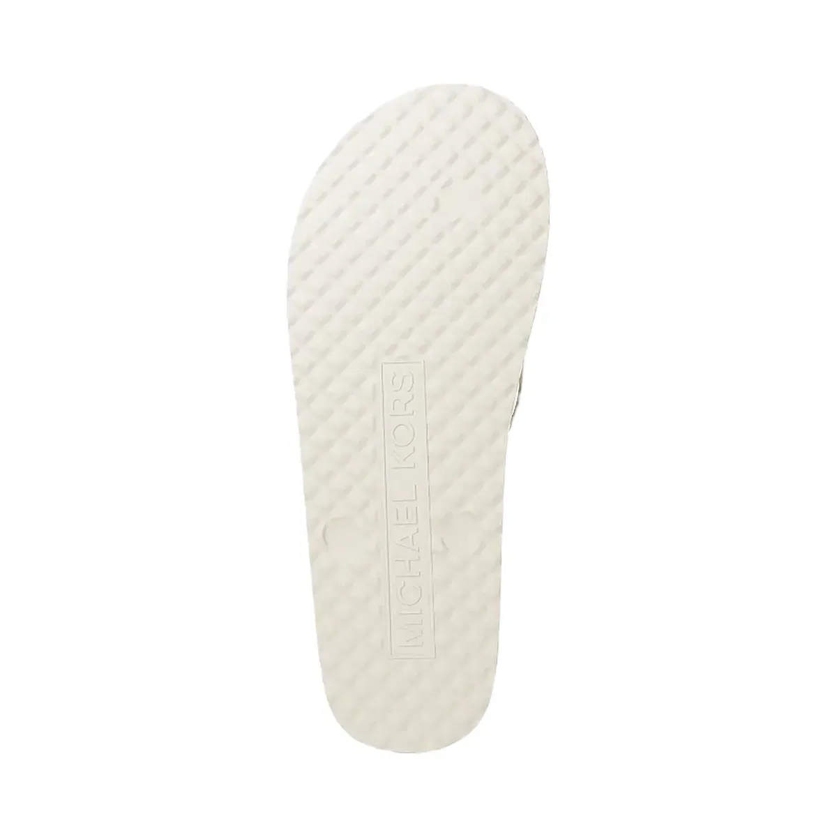 Michael Kors Signature Logo Flip Flops Vanilla