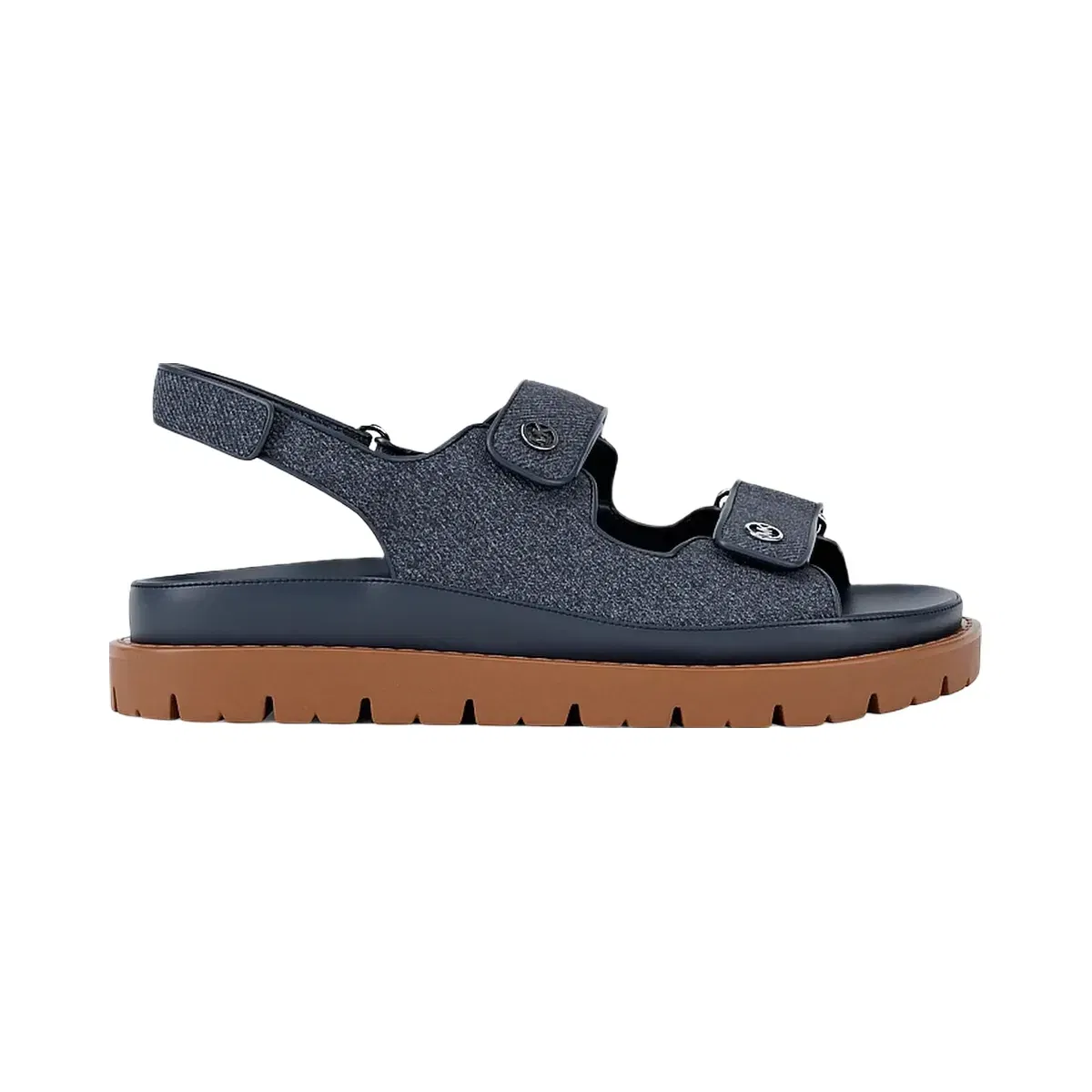 Michael Kors Holland Denim Sandal Dk Vt Bluwsh
