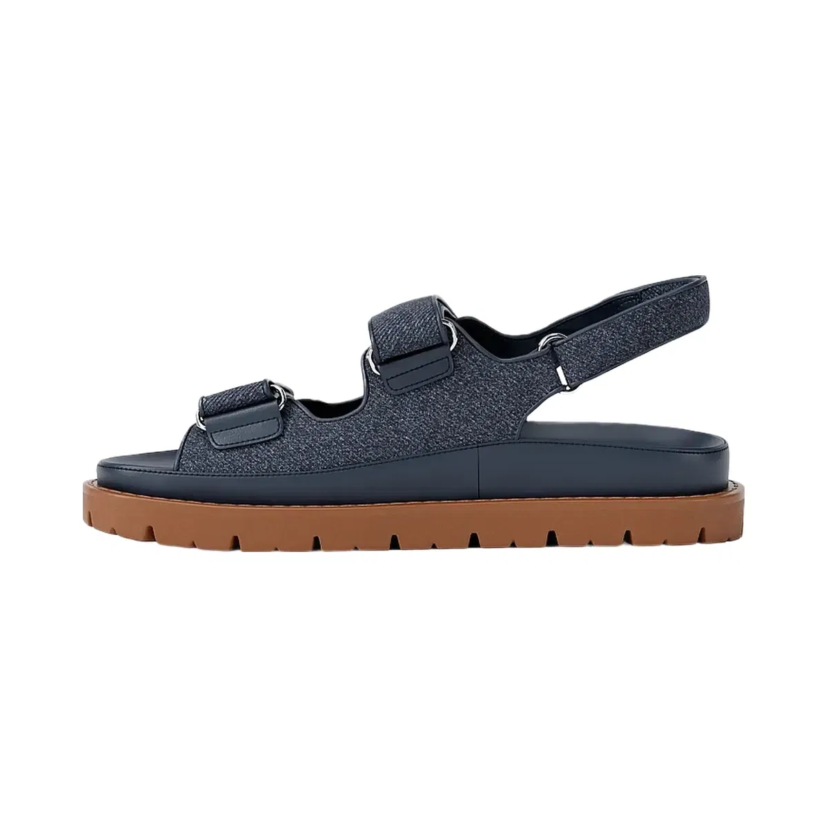Michael Kors Holland Denim Sandal Dk Vt Bluwsh