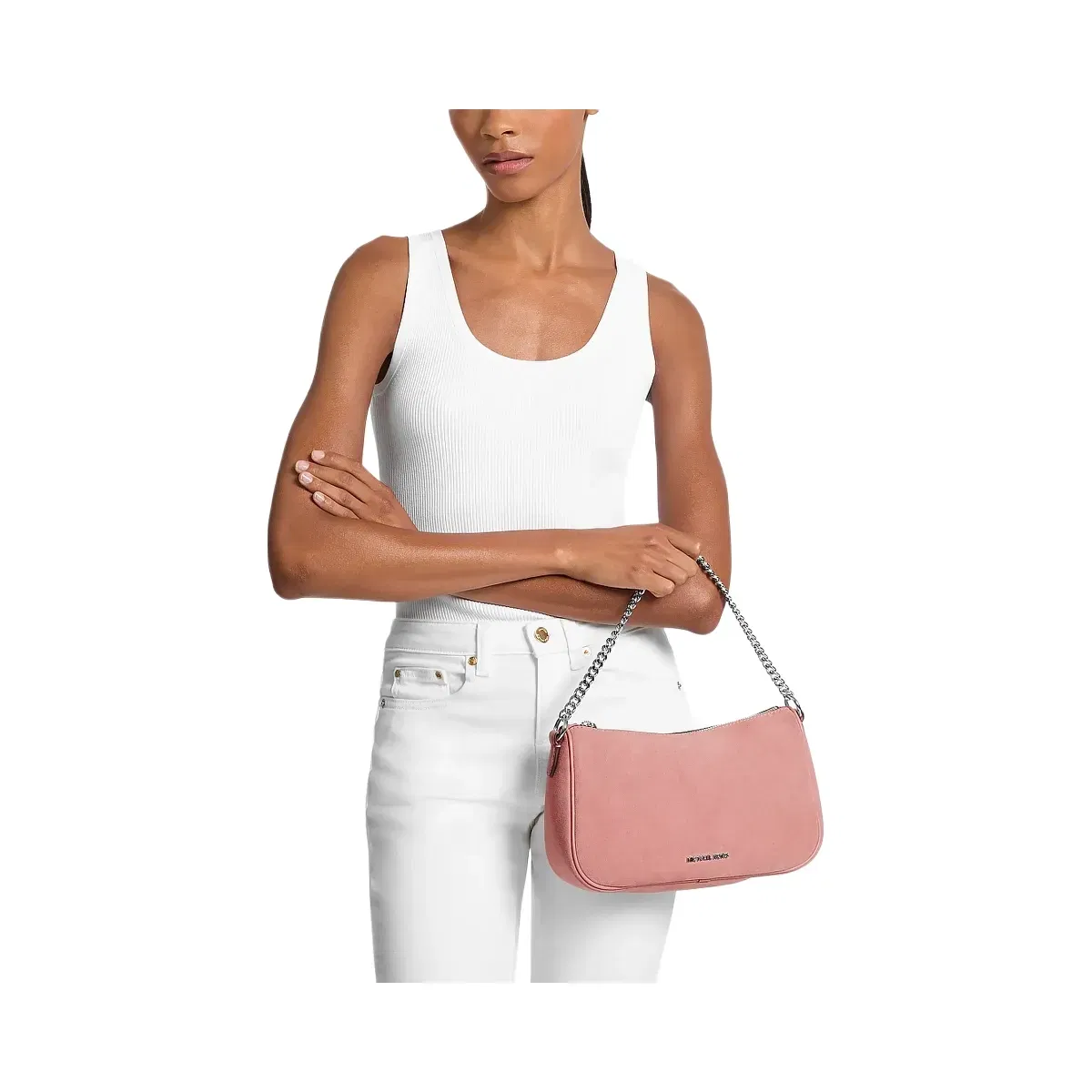 Michael Kors Carmela Medium Convertible Pochette Sunset Rose