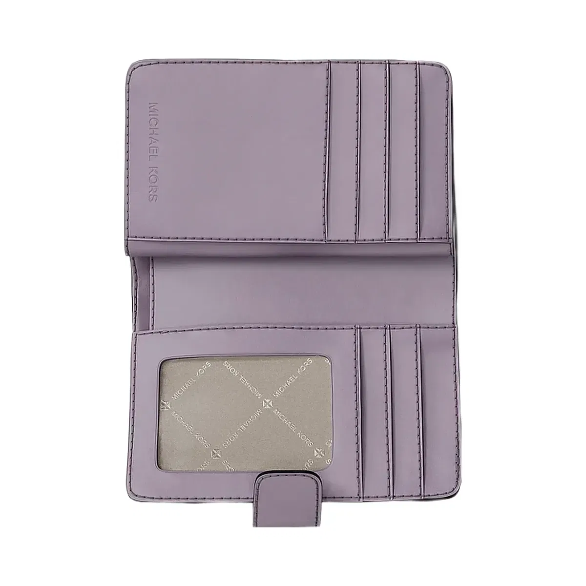 Michael Kors Jet Set Travel Medium Signature Logo Billfold Wallet Lilac