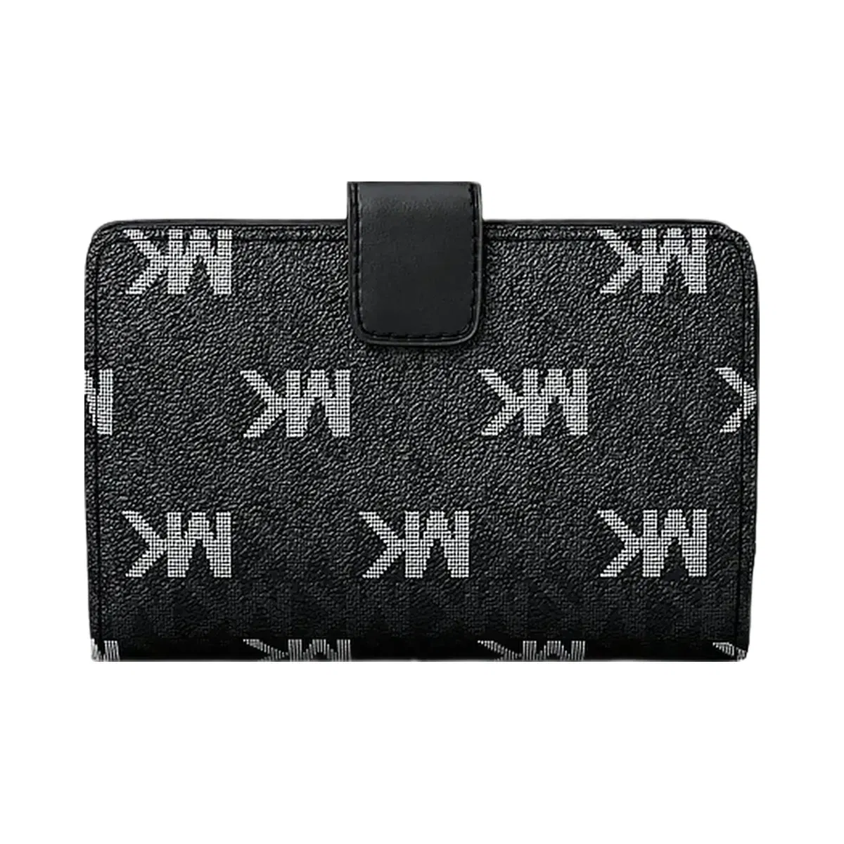 Michael Kors Jet Set Travel Medium Signature Logo Billfold Wallet Black
