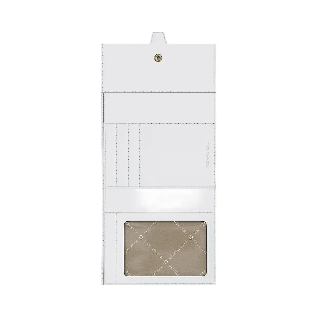 Michael Kors Greenwich Medium Signature Logo Trifold Wallet Pwd Blsh Mlt