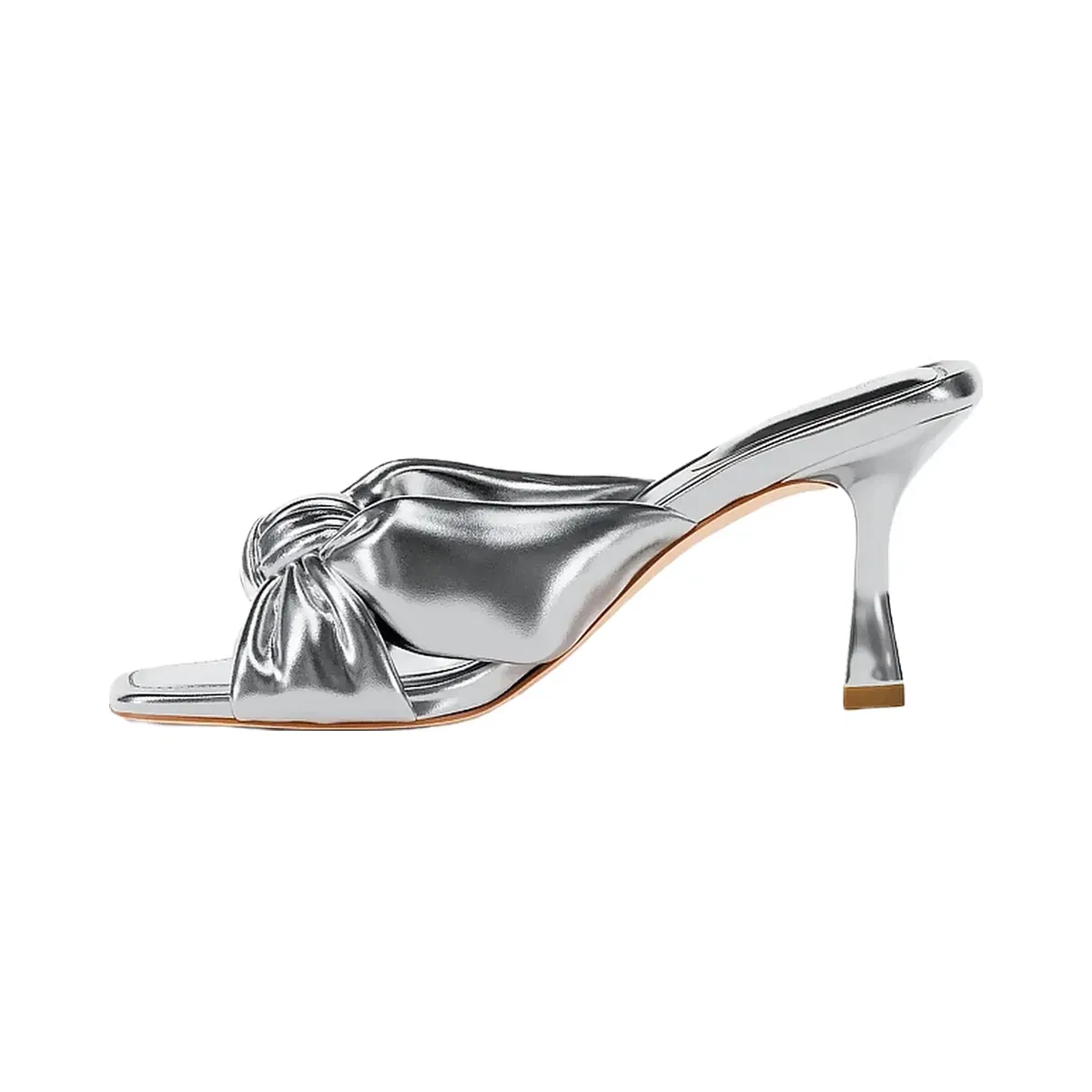 Michael Kors Elena Metallic Sandal Silver
