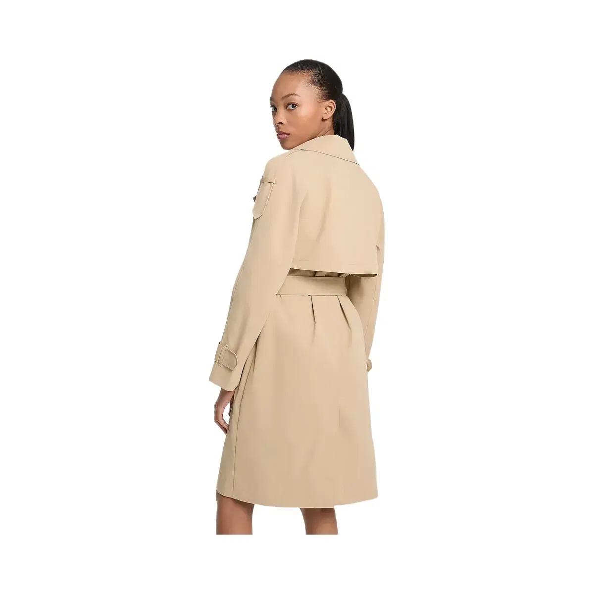 Michael Kors Belted Trench Coat Khaki