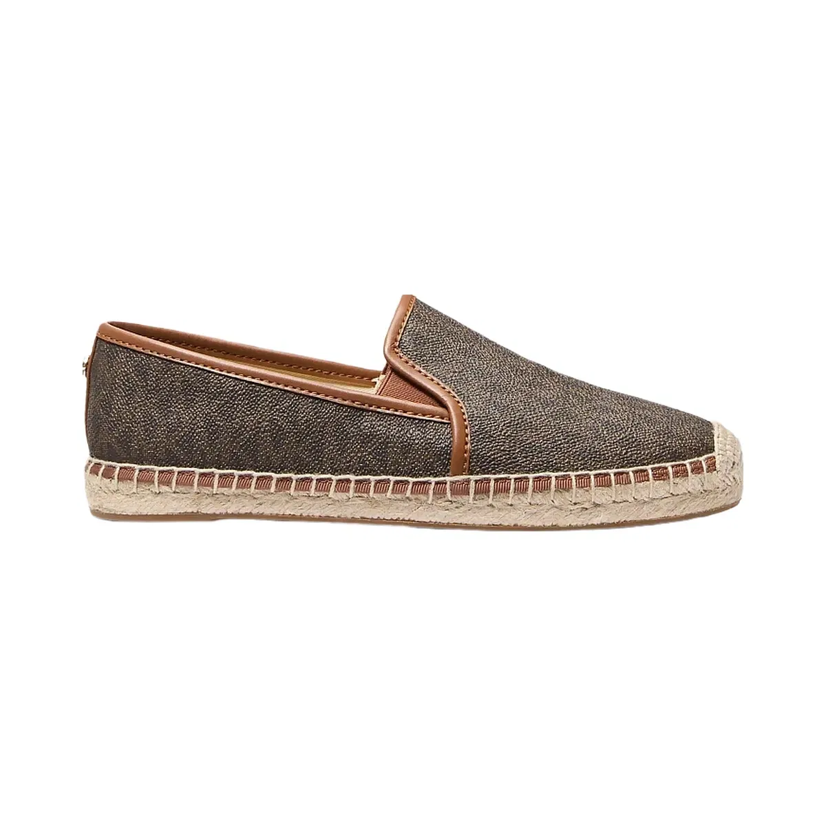 Michael Kors Hastings Signature Logo Slip-On Espadrille Brown