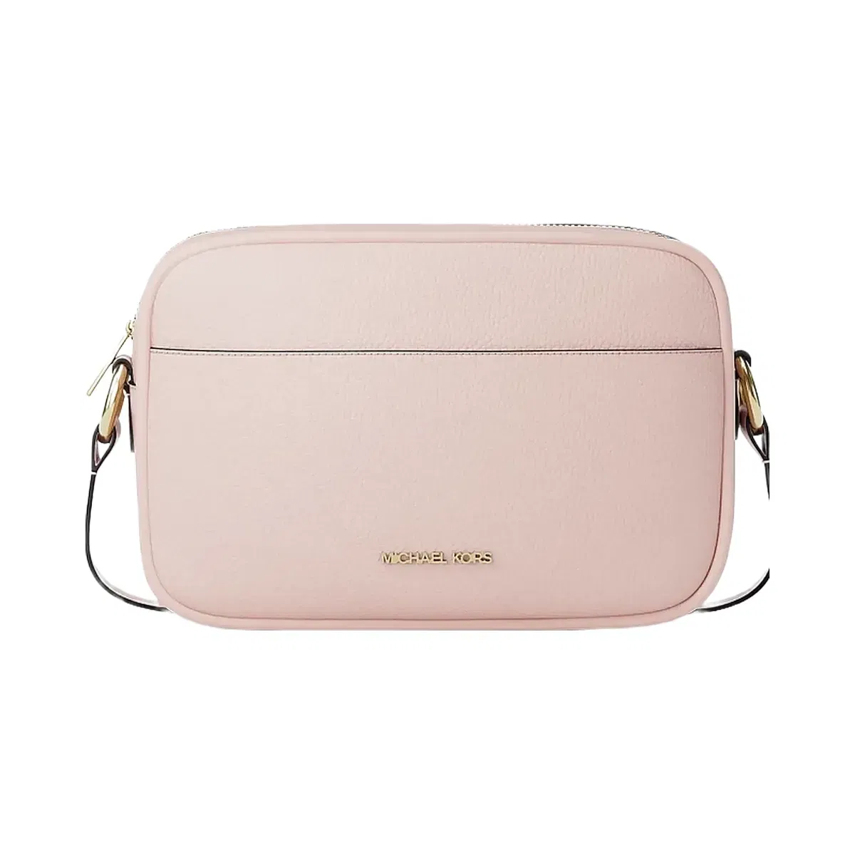 Michael Kors Jet Set Large Pebbled Leather Camera Crossbody Bag Powder Blush